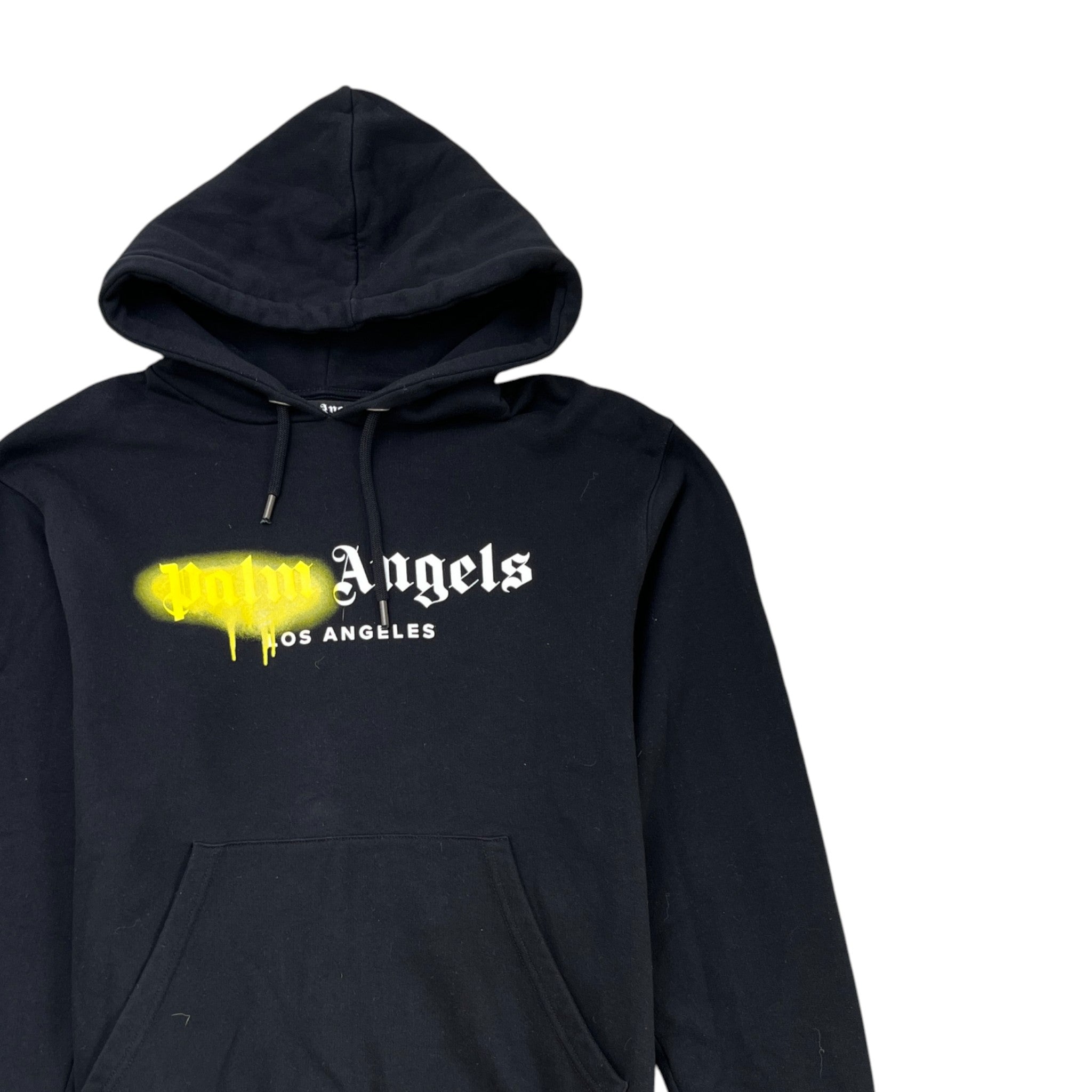 Men's Logo Print Hoodie Black Size M