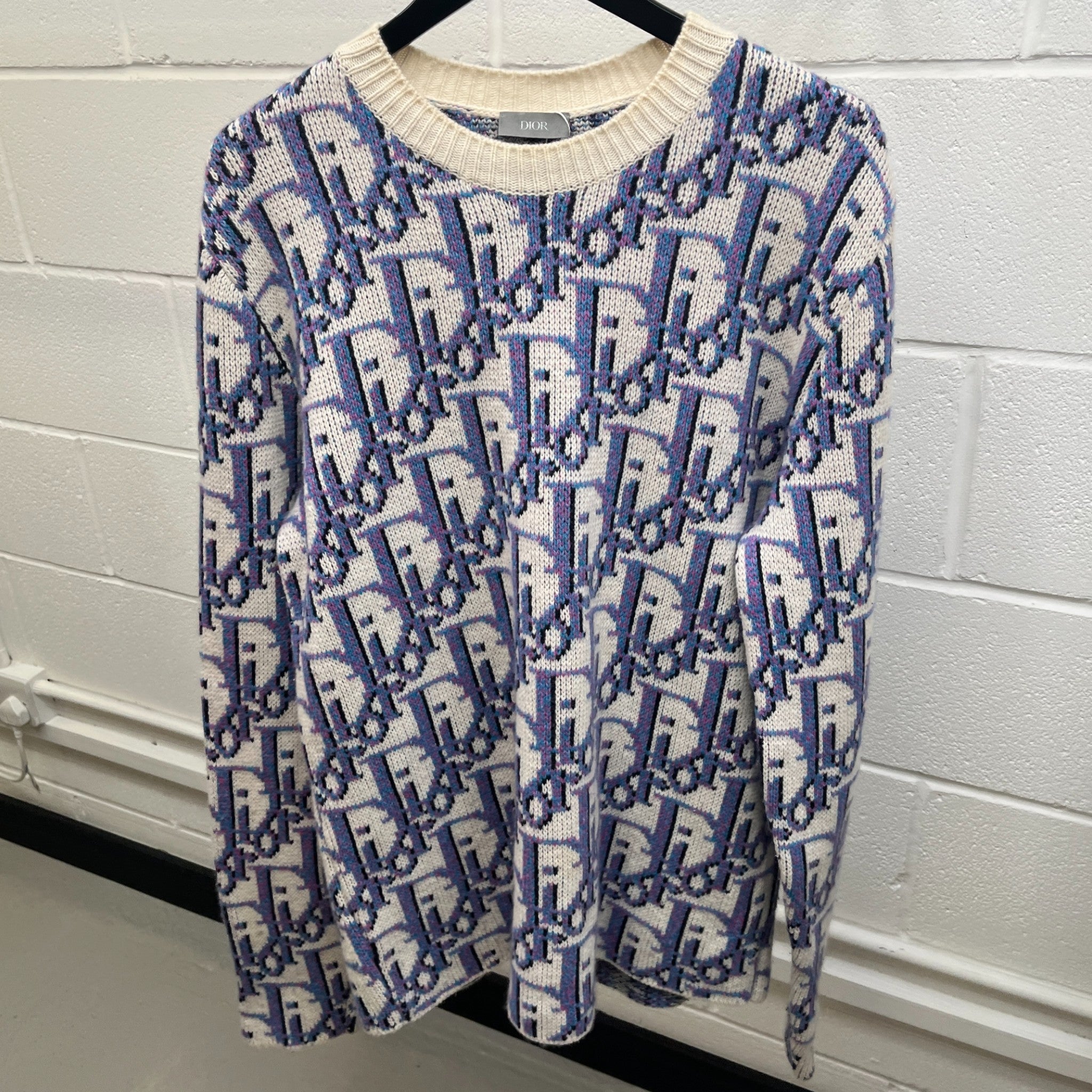 Men's Oblique Jumper Multi-Coloured Size M