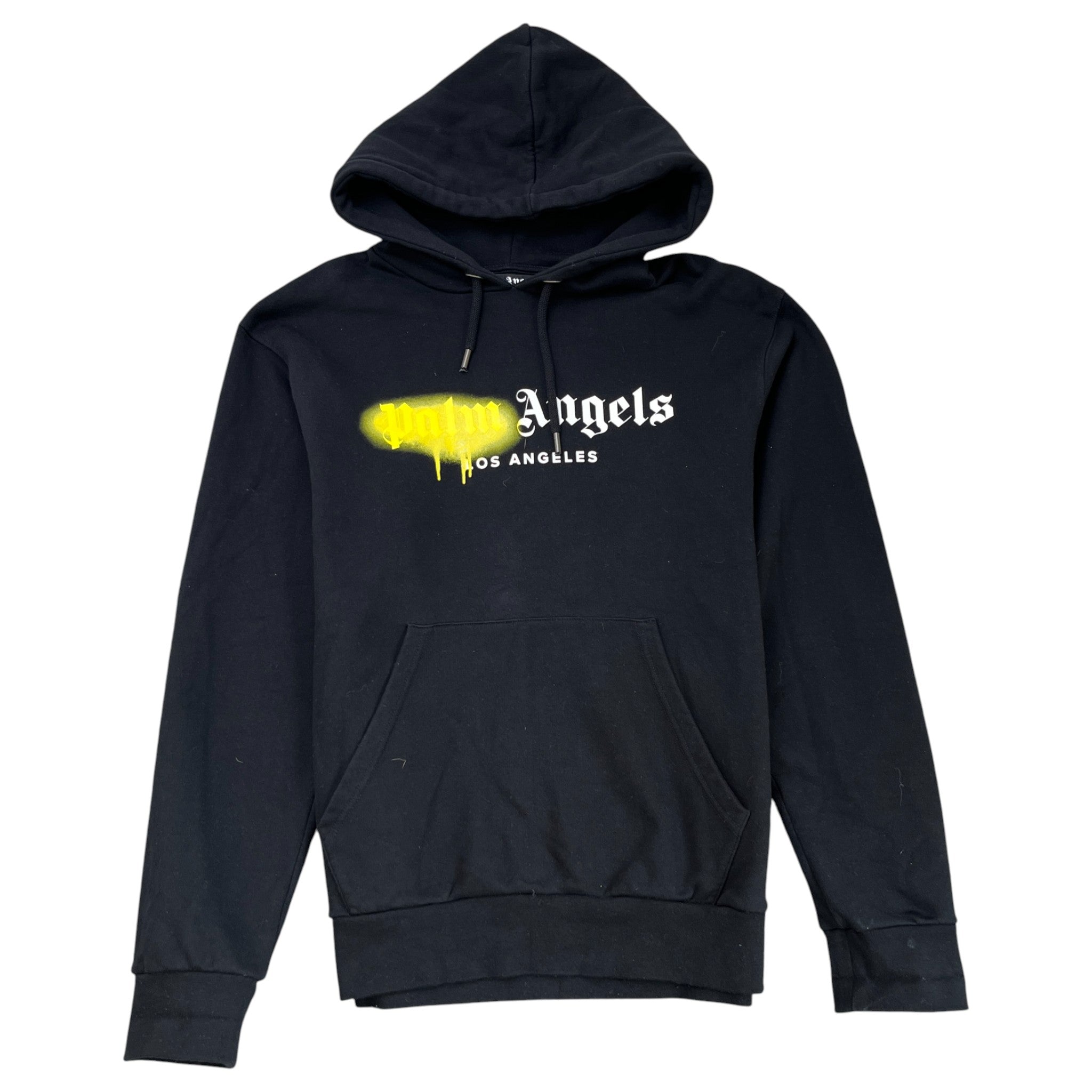 Men's Logo Print Hoodie Black Size M