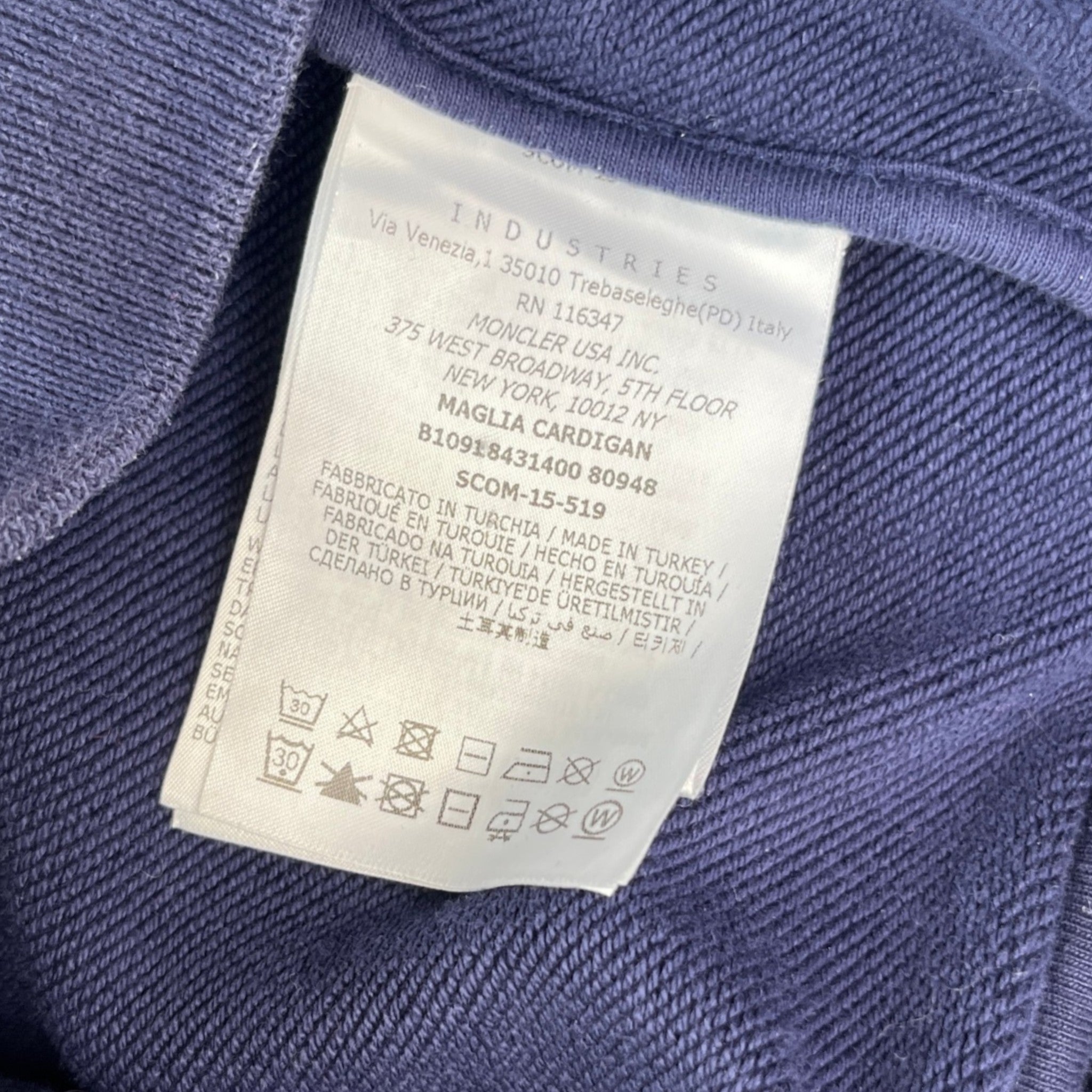 Men's Maglia Track Jacket Navy Size S
