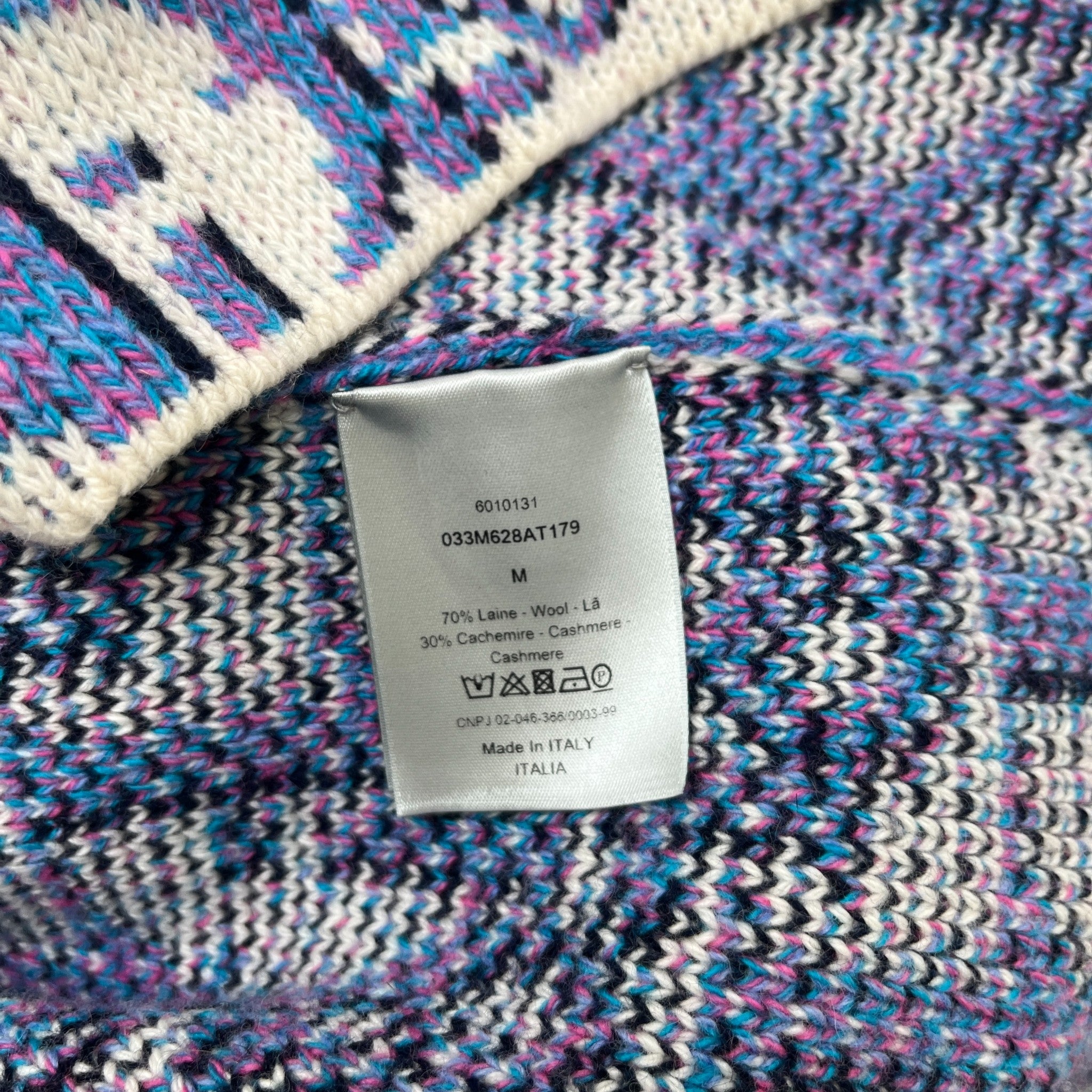 Men's Oblique Jumper Multi-Coloured Size M