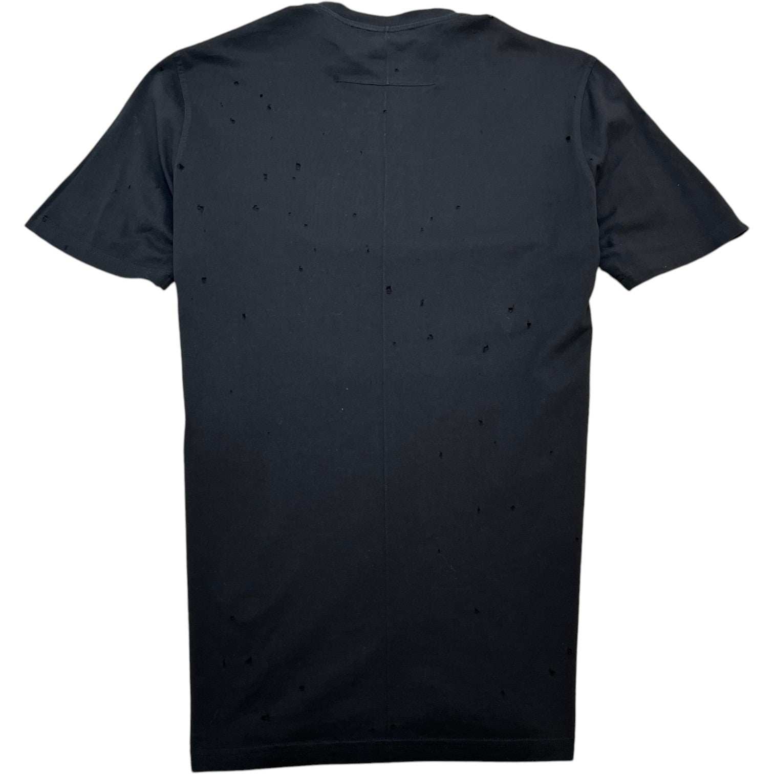 Men's Distressed Logo T-Shirt Black Size XS