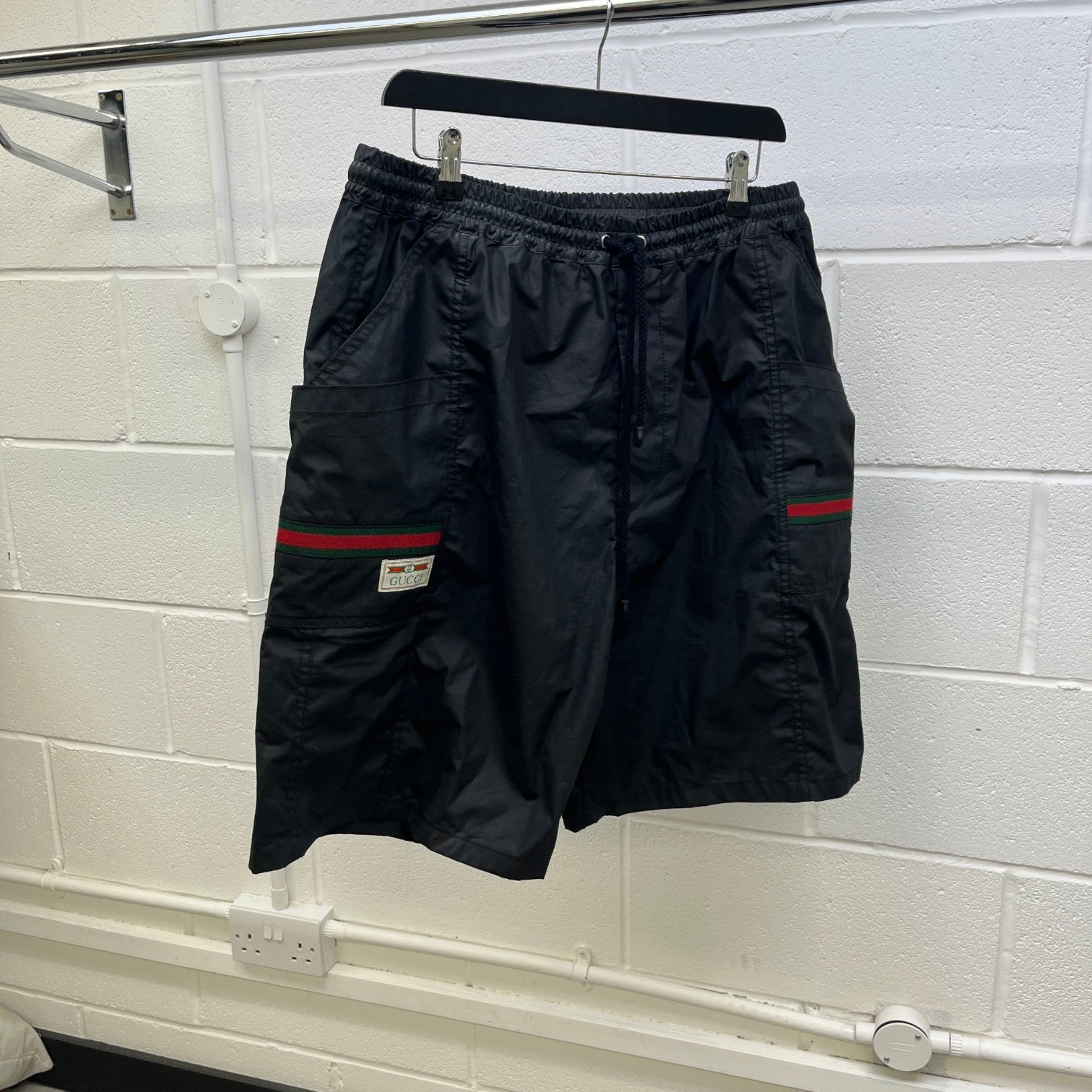 Men's Web Logo Shorts Black Size IT 48 / UK 32