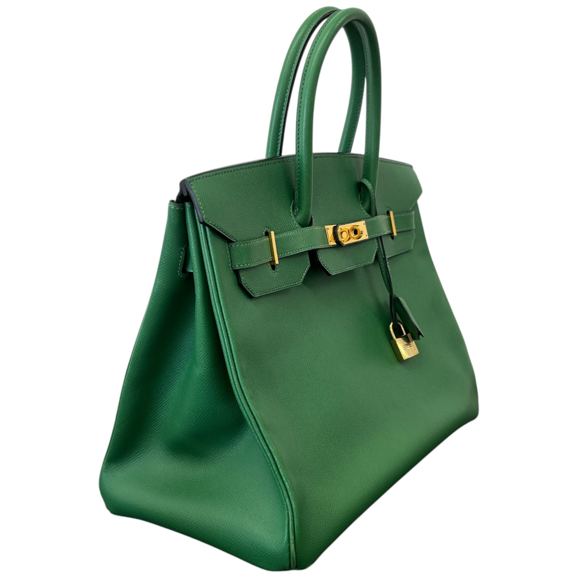 Women's Birkin 35 Epsom Leather Handbag Green