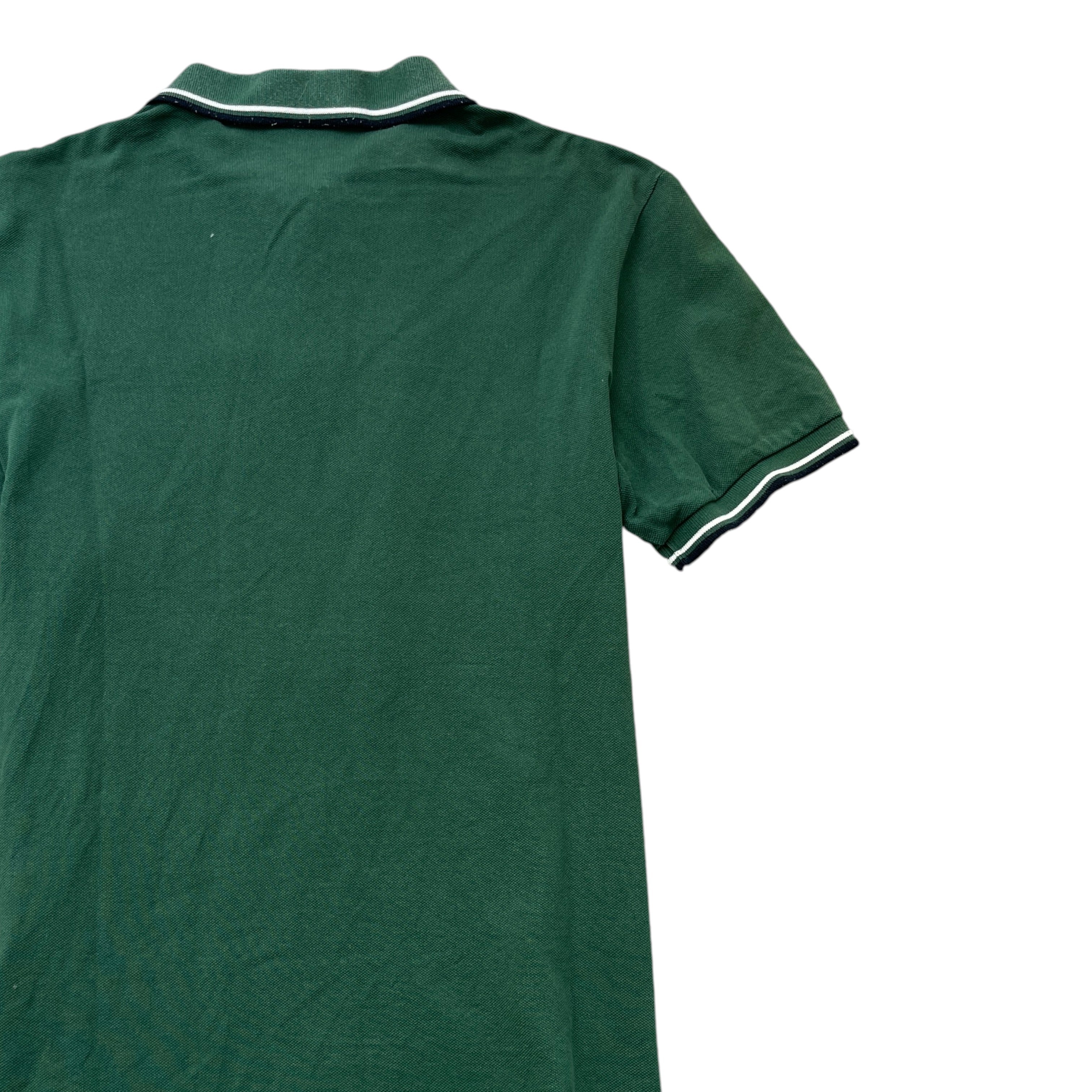 Men's Tab Logo Polo Shirt Green Size XL