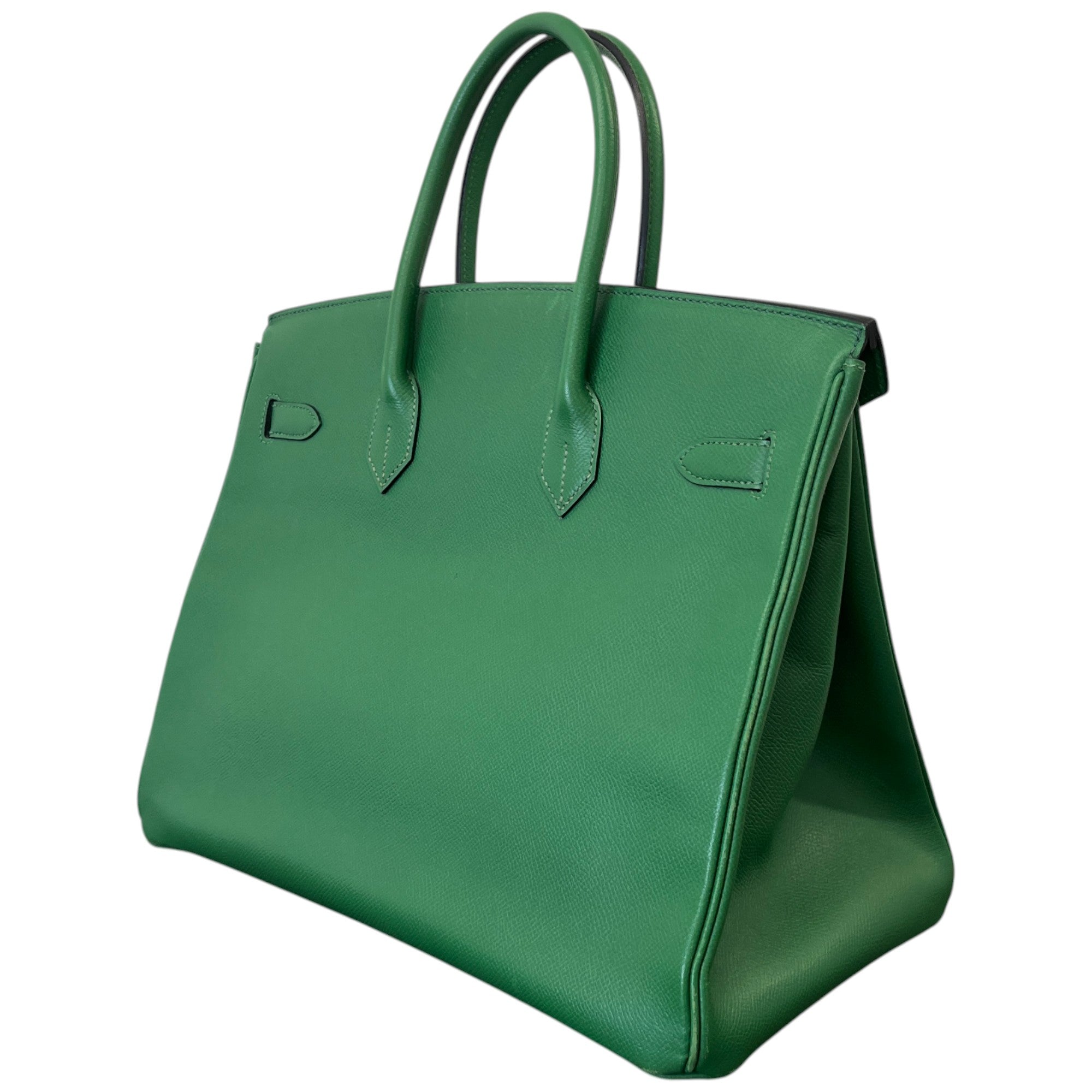 Women's Birkin 35 Epsom Leather Handbag Green