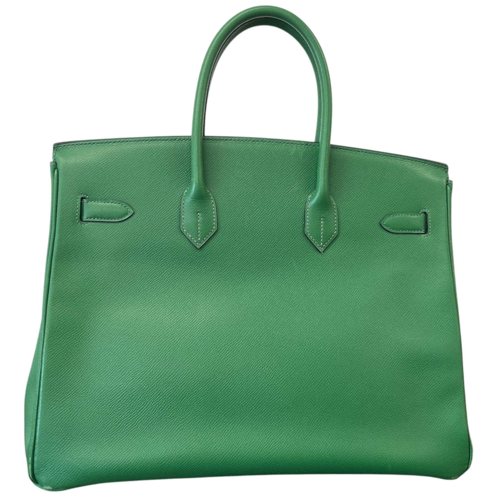 Women's Birkin 35 Epsom Leather Handbag Green