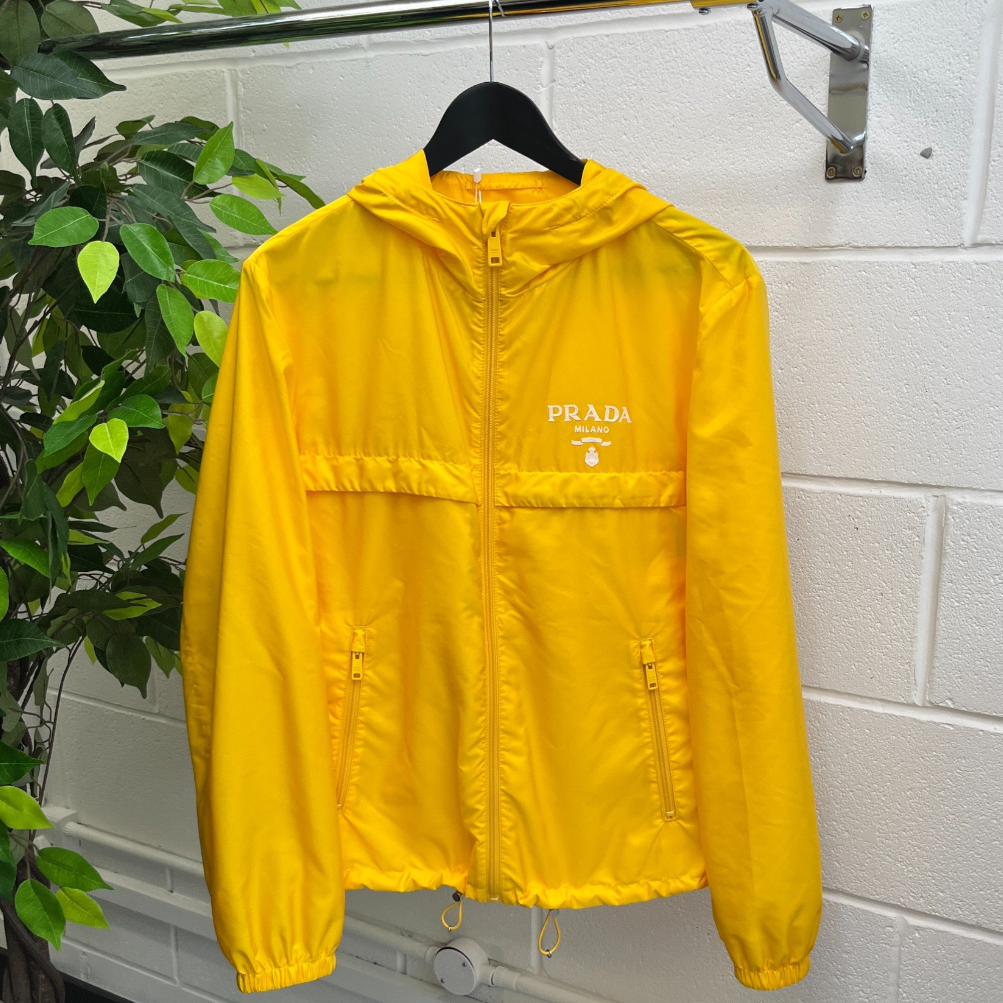 Men's Re-Nylon Blouson Jacket Yellow Size IT 46 / S
