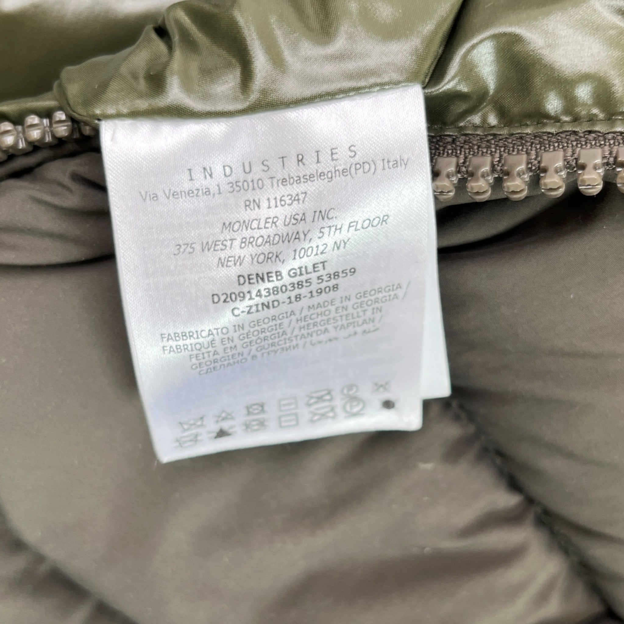 Men's Deneb Gilet Khaki Size 2 / M