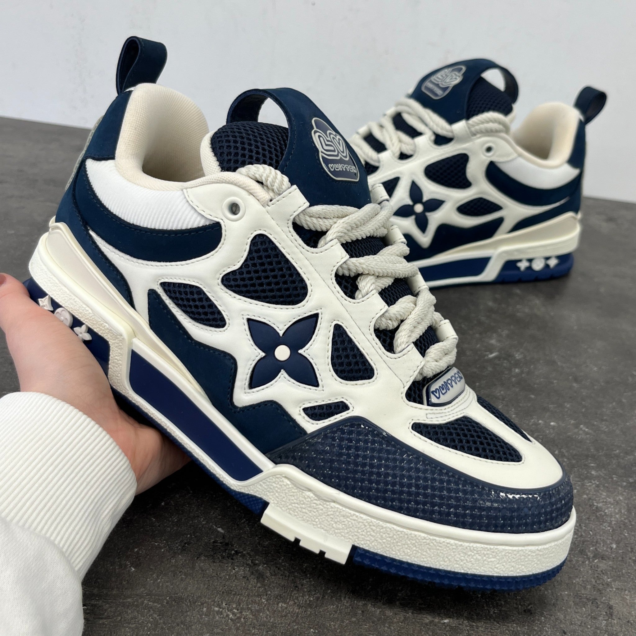 Men's Lv Skate Low Trainers Blue Size EU 41 / UK 7