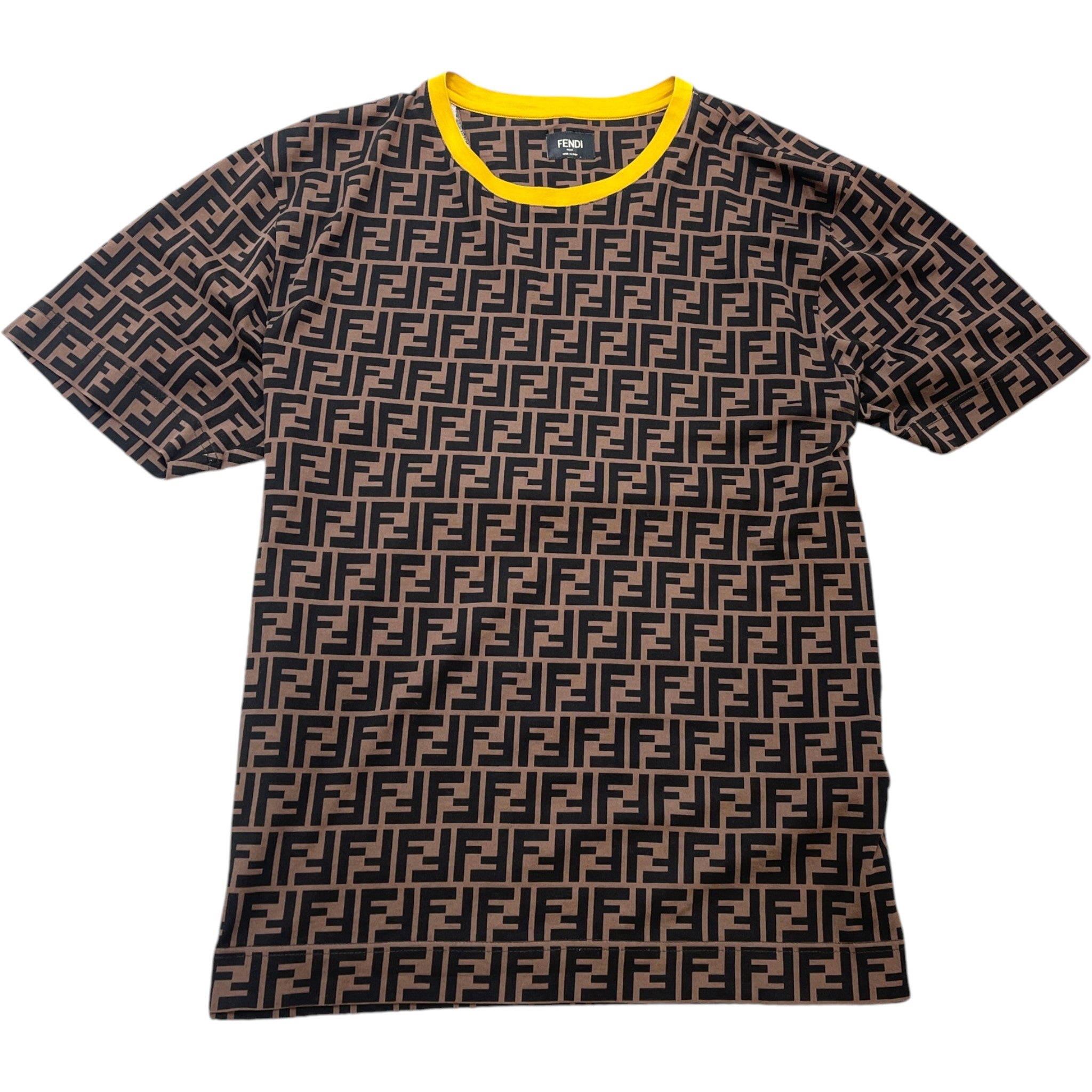 Men's Ff Monogram T-Shirt Brown Size M