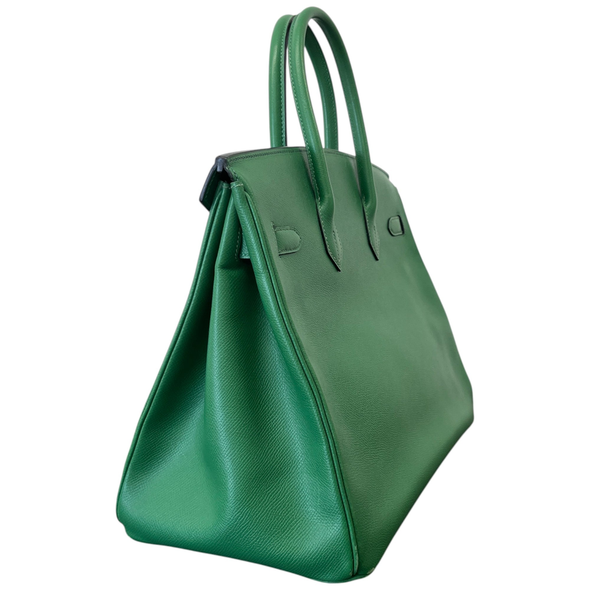 Women's Birkin 35 Epsom Leather Handbag Green