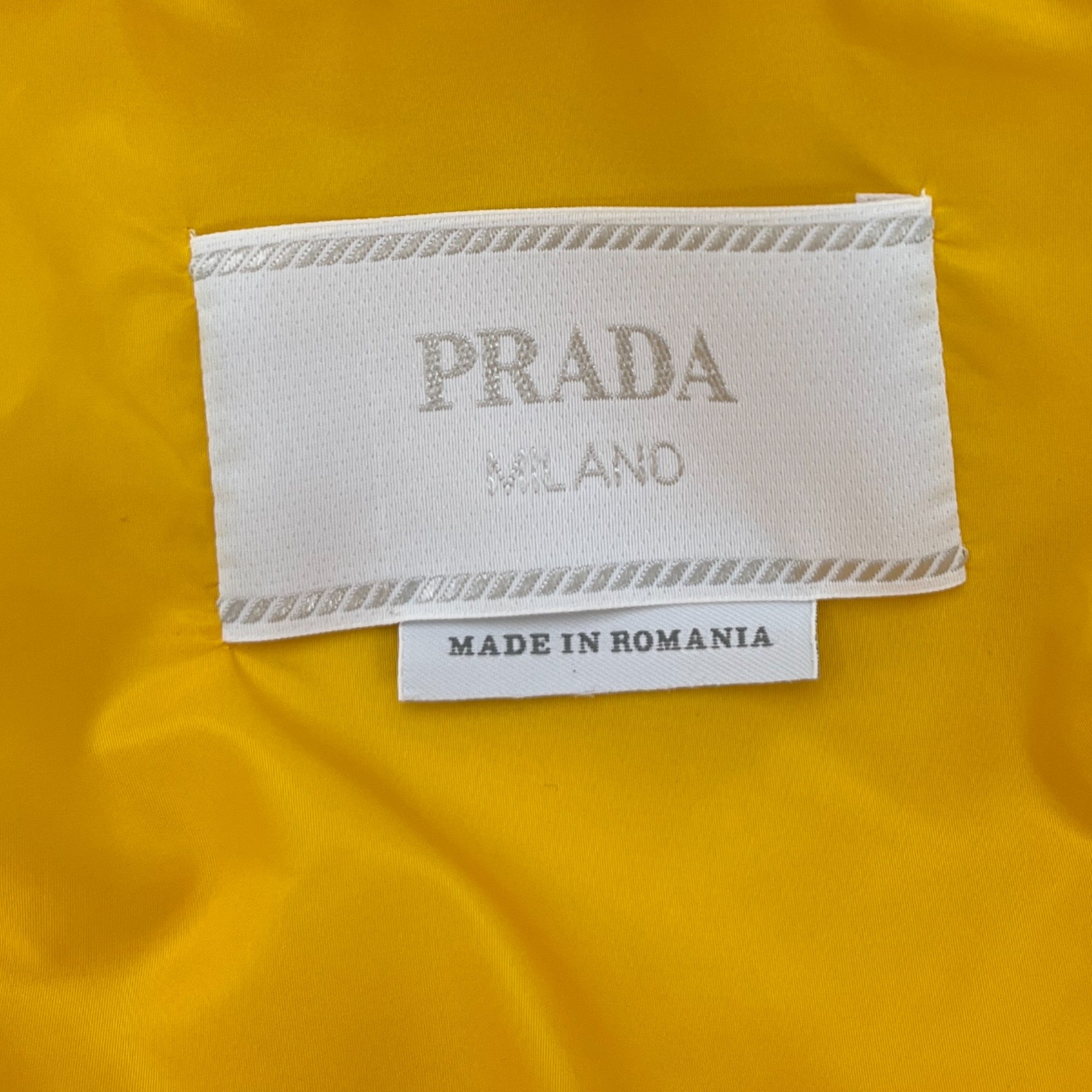 Men's Re-Nylon Blouson Jacket Yellow Size IT 46 / S