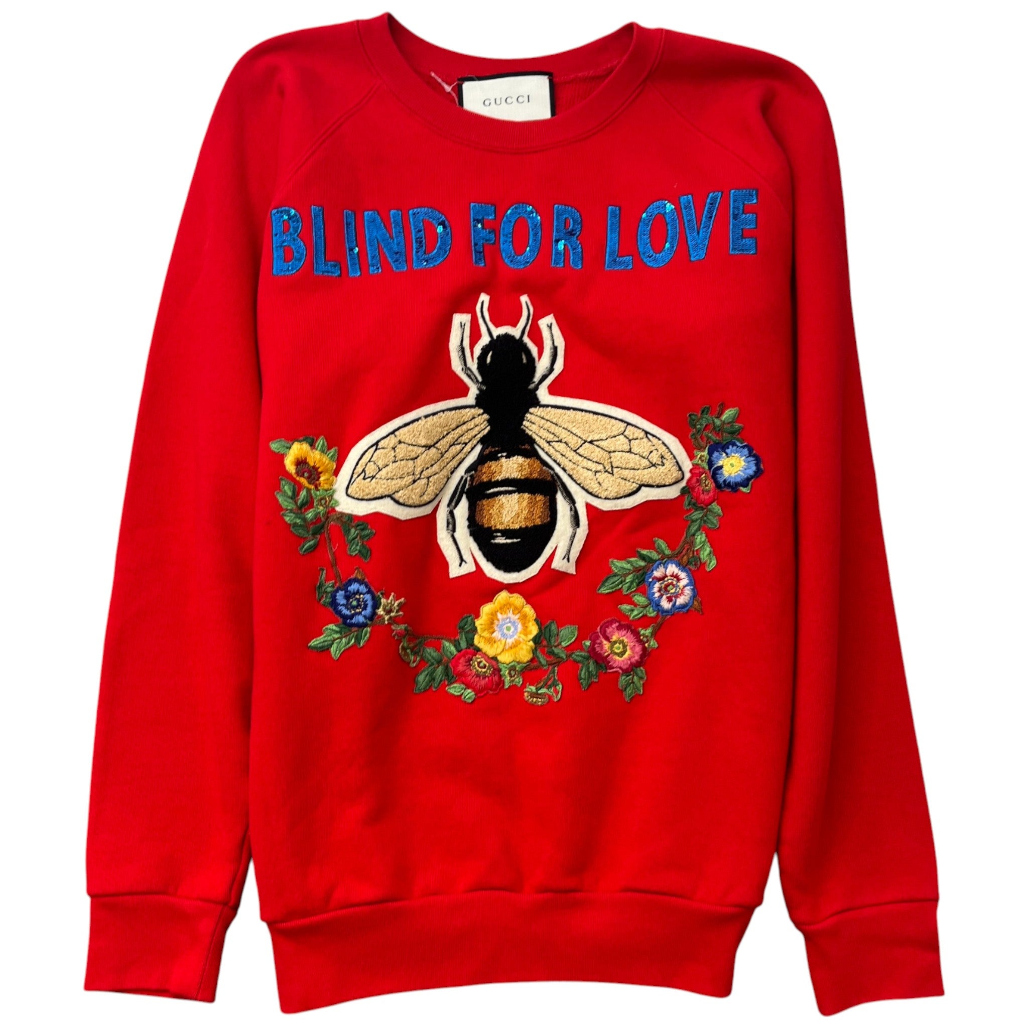 Men's Blind For Love Bee Sweatshirt Red Size M