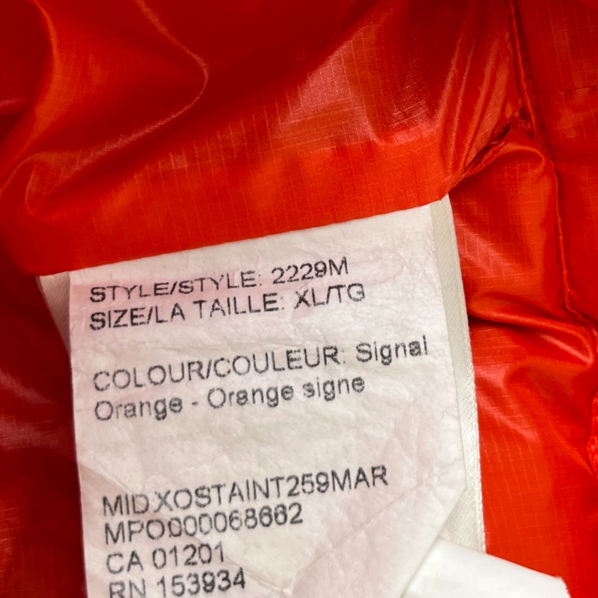 Men's Crofton Gilet Orange Size XL