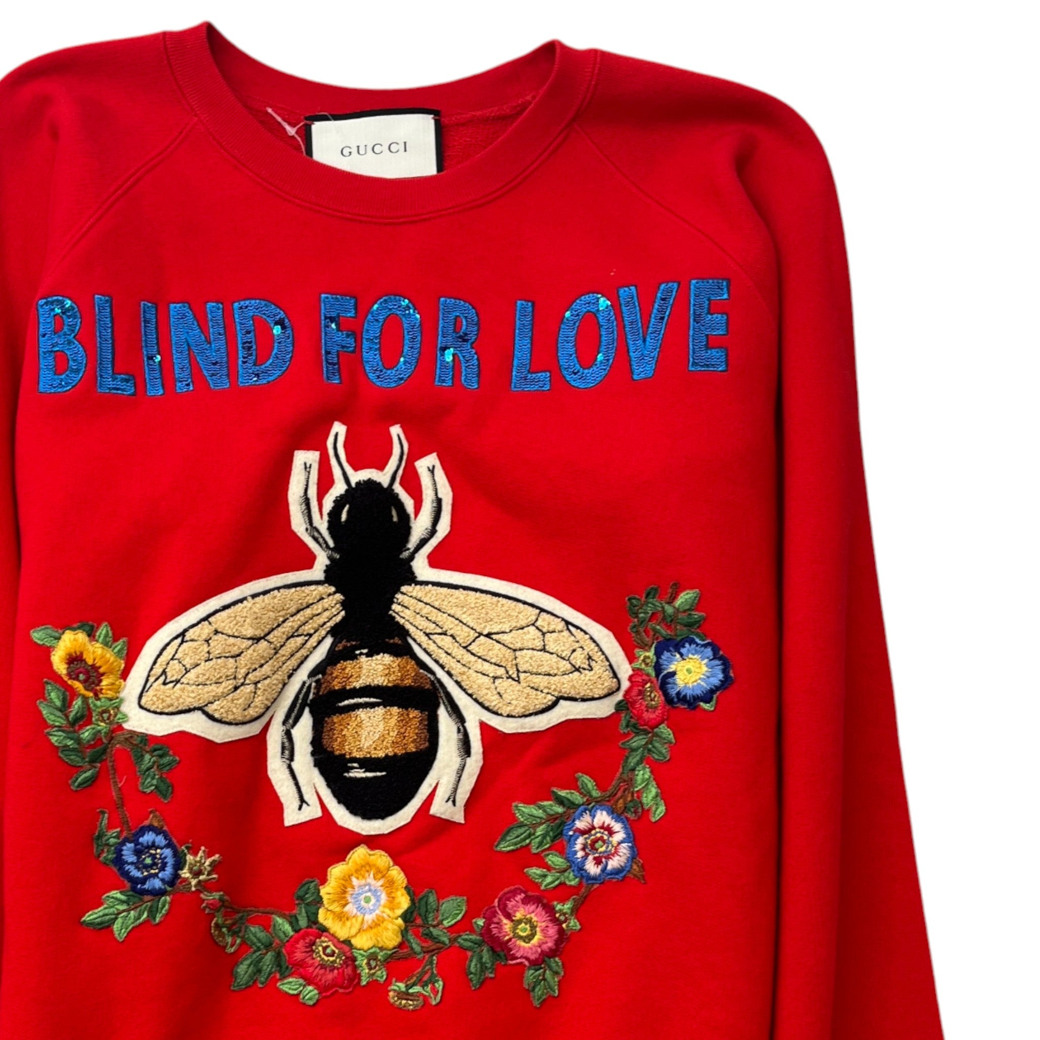 Men's Blind For Love Bee Sweatshirt Red Size M