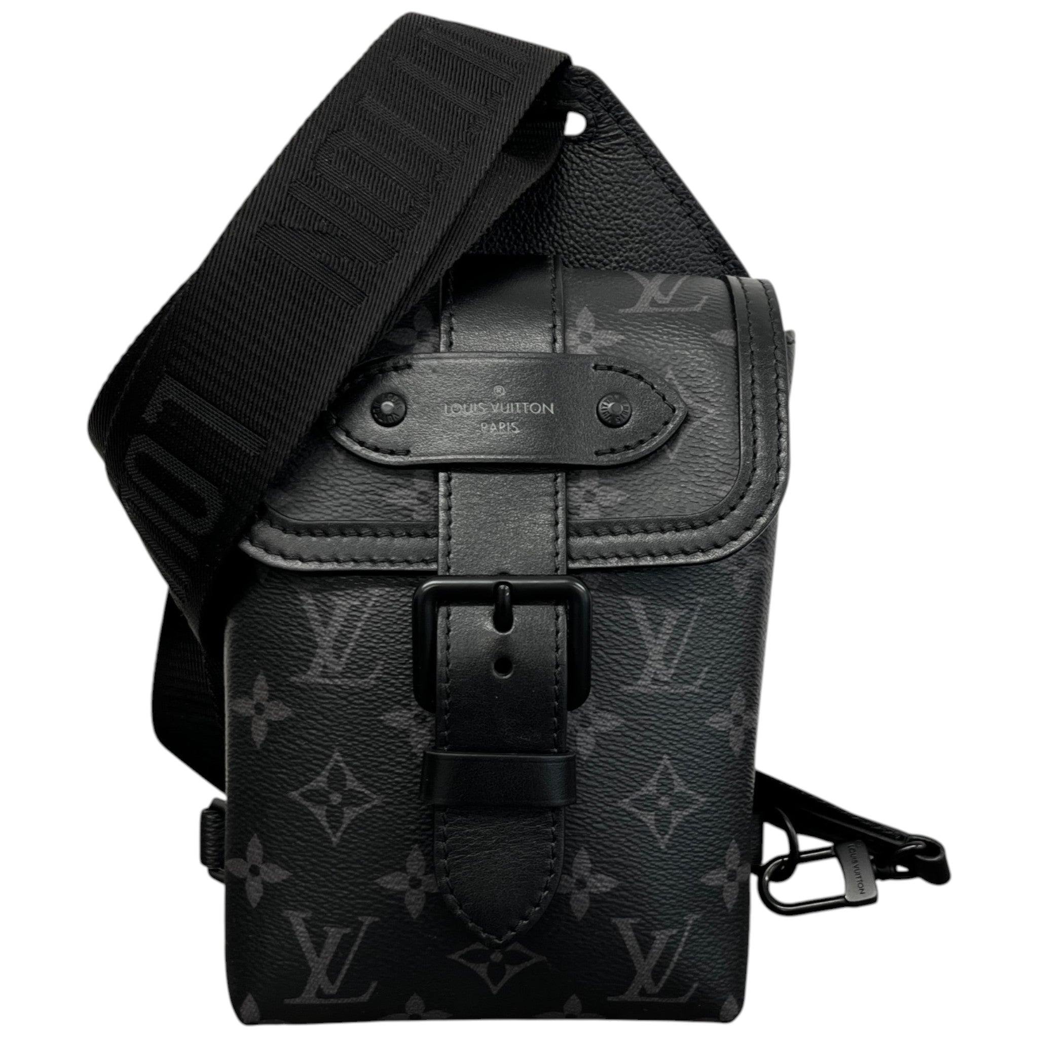 Men's Monogram Eclipse Saumur Slingbag Bag Charcoal