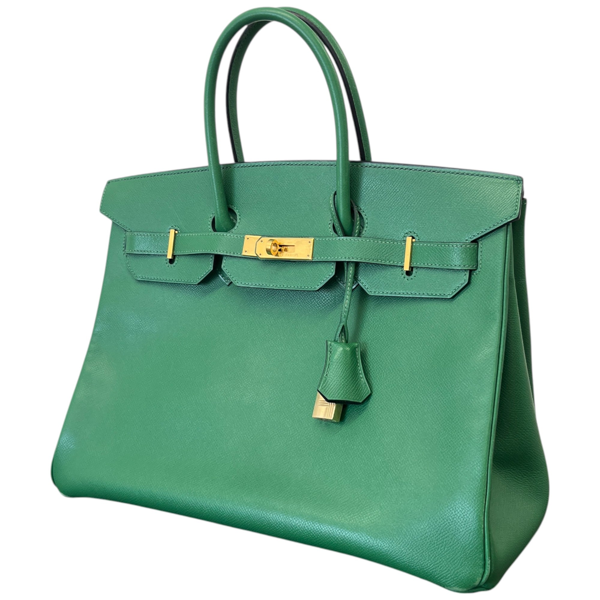 Women's Birkin 35 Epsom Leather Handbag Green