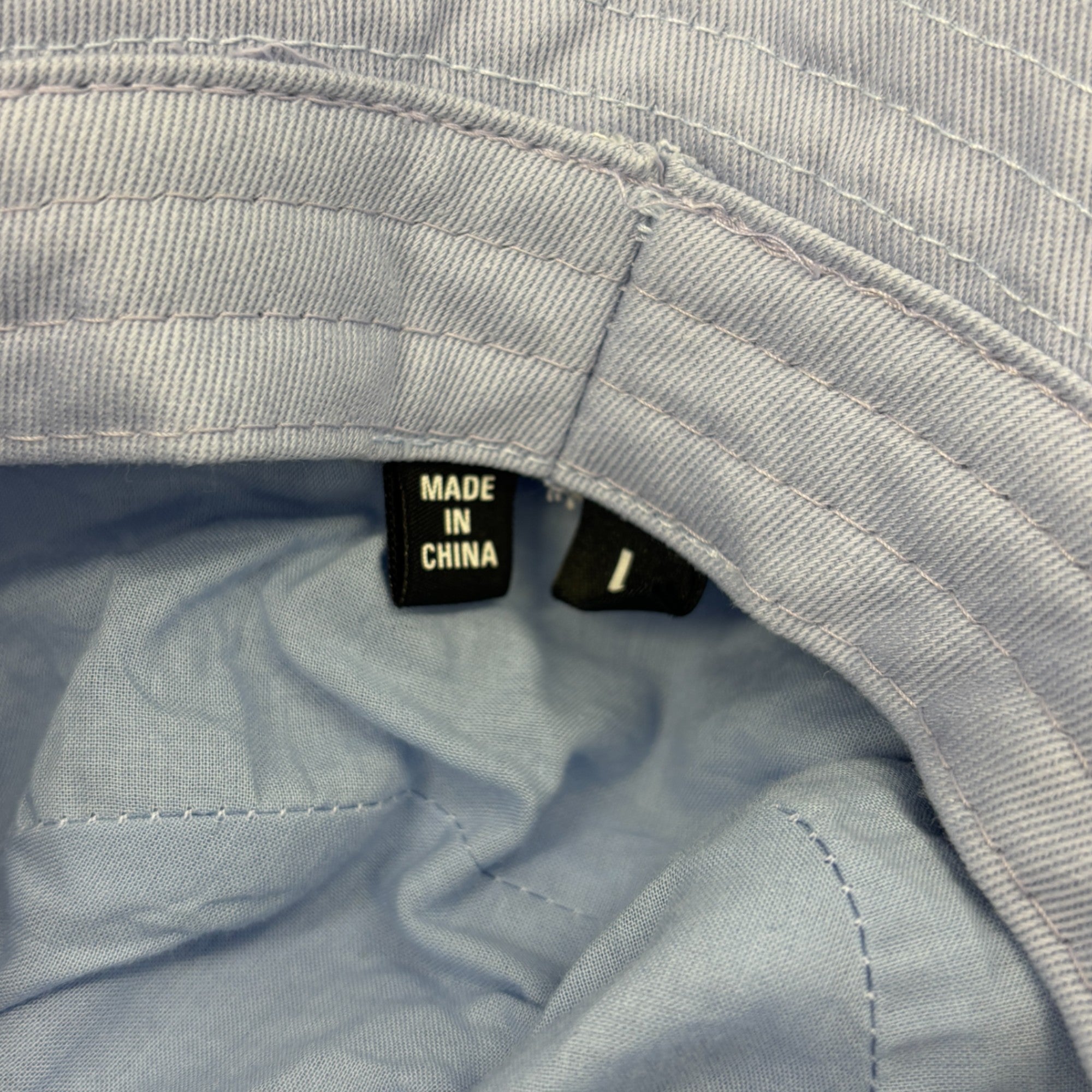 Men's Embroidered Logo Bucket Hat Purple Size L