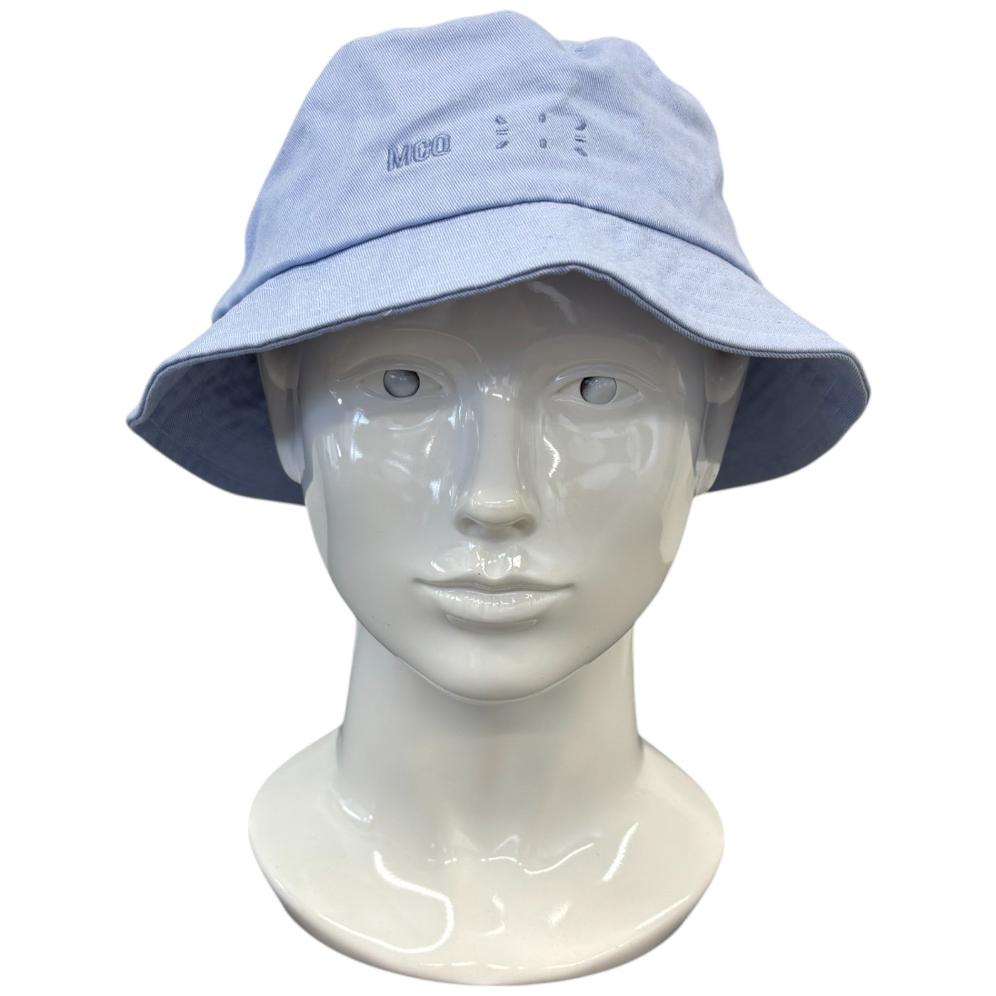 Men's Embroidered Logo Bucket Hat Purple Size L