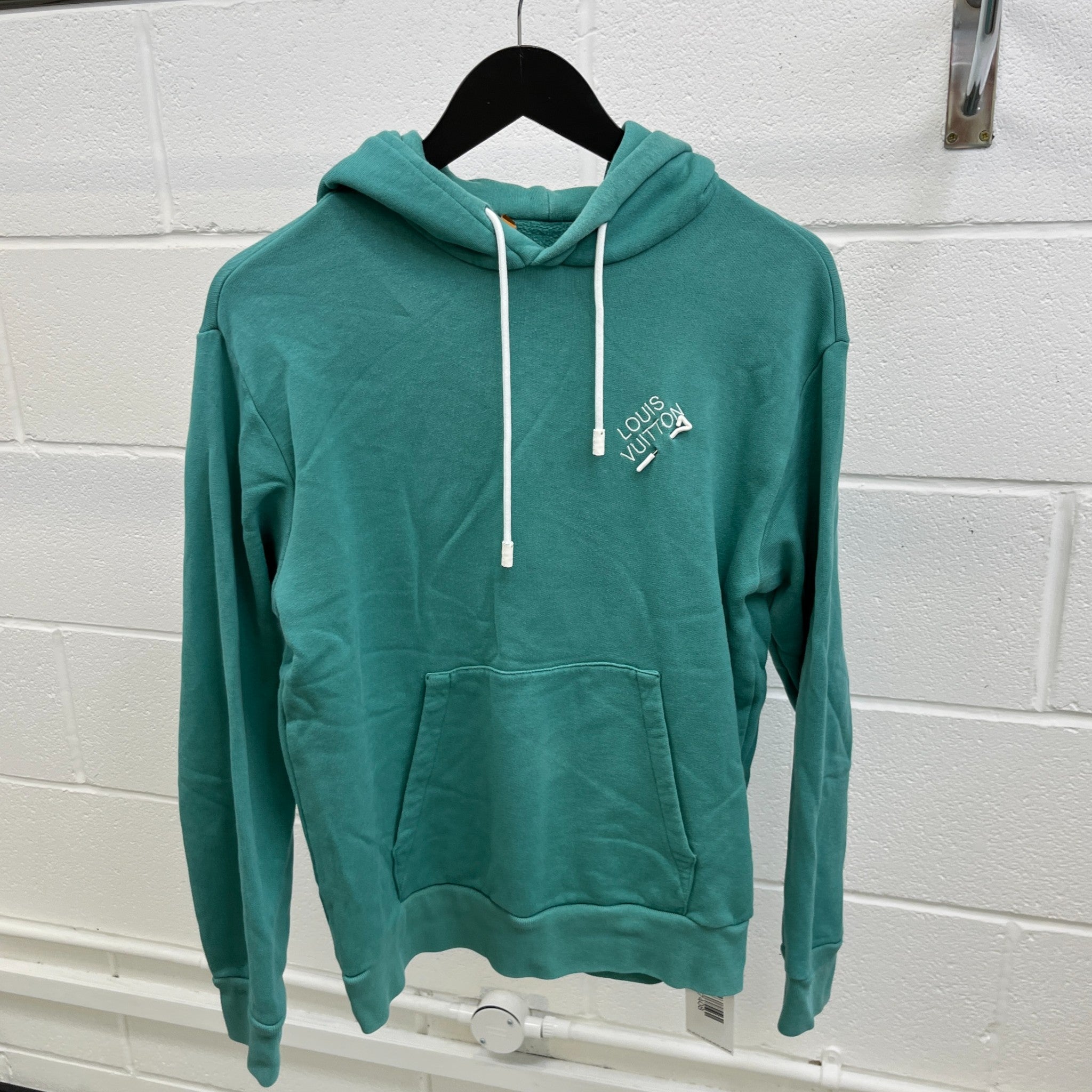Men's Signature Logo Hoodie Green Size S