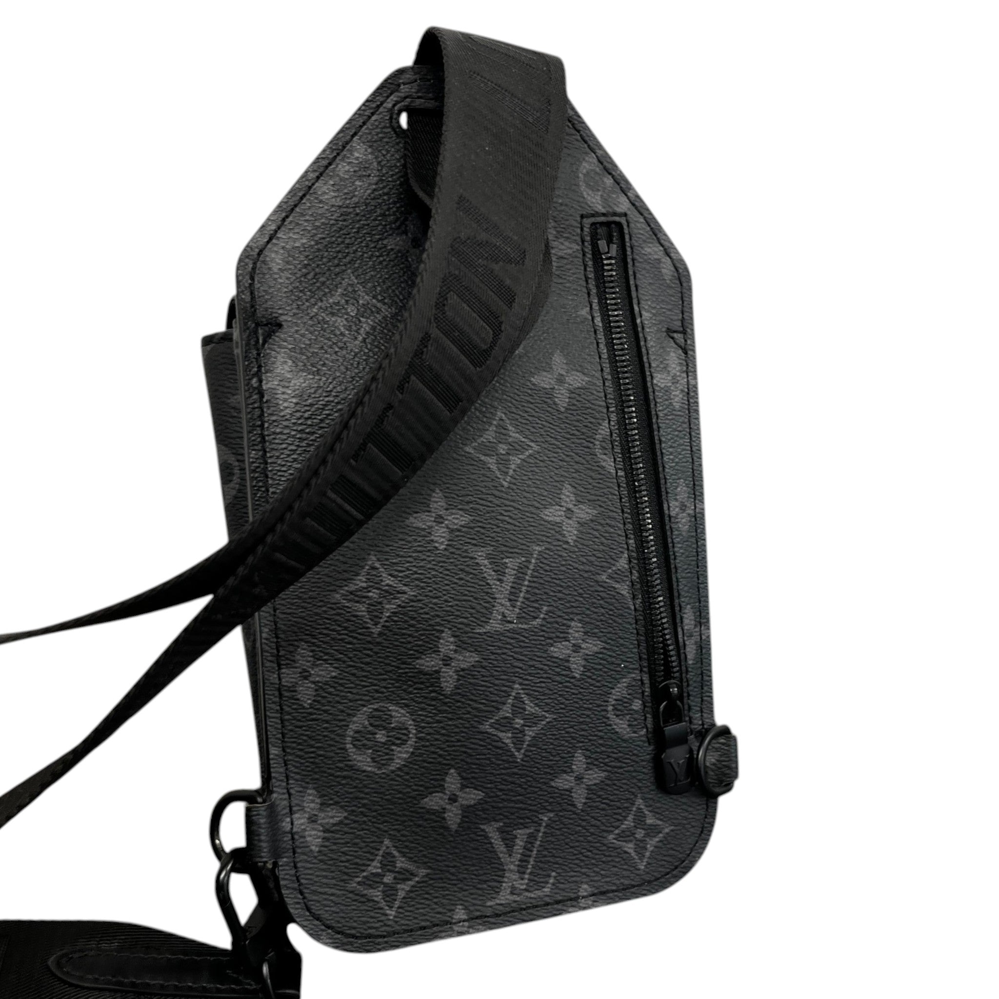 Men's Monogram Eclipse Saumur Slingbag Bag Charcoal