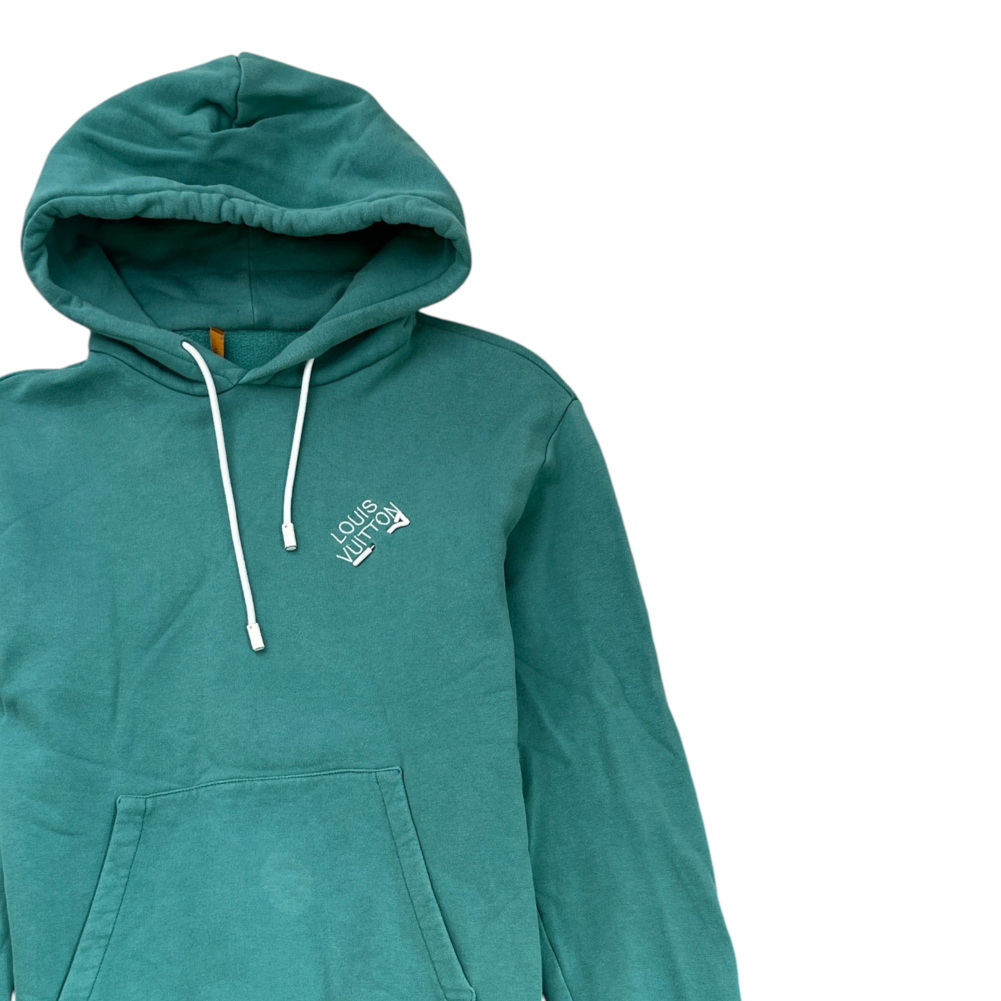 Men's Signature Logo Hoodie Green Size S