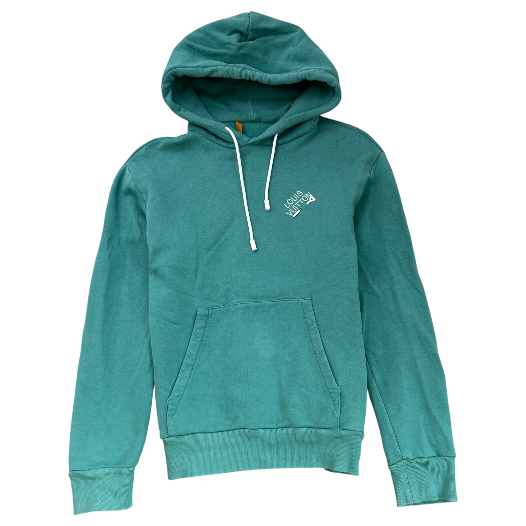 Men's Signature Logo Hoodie Green Size S