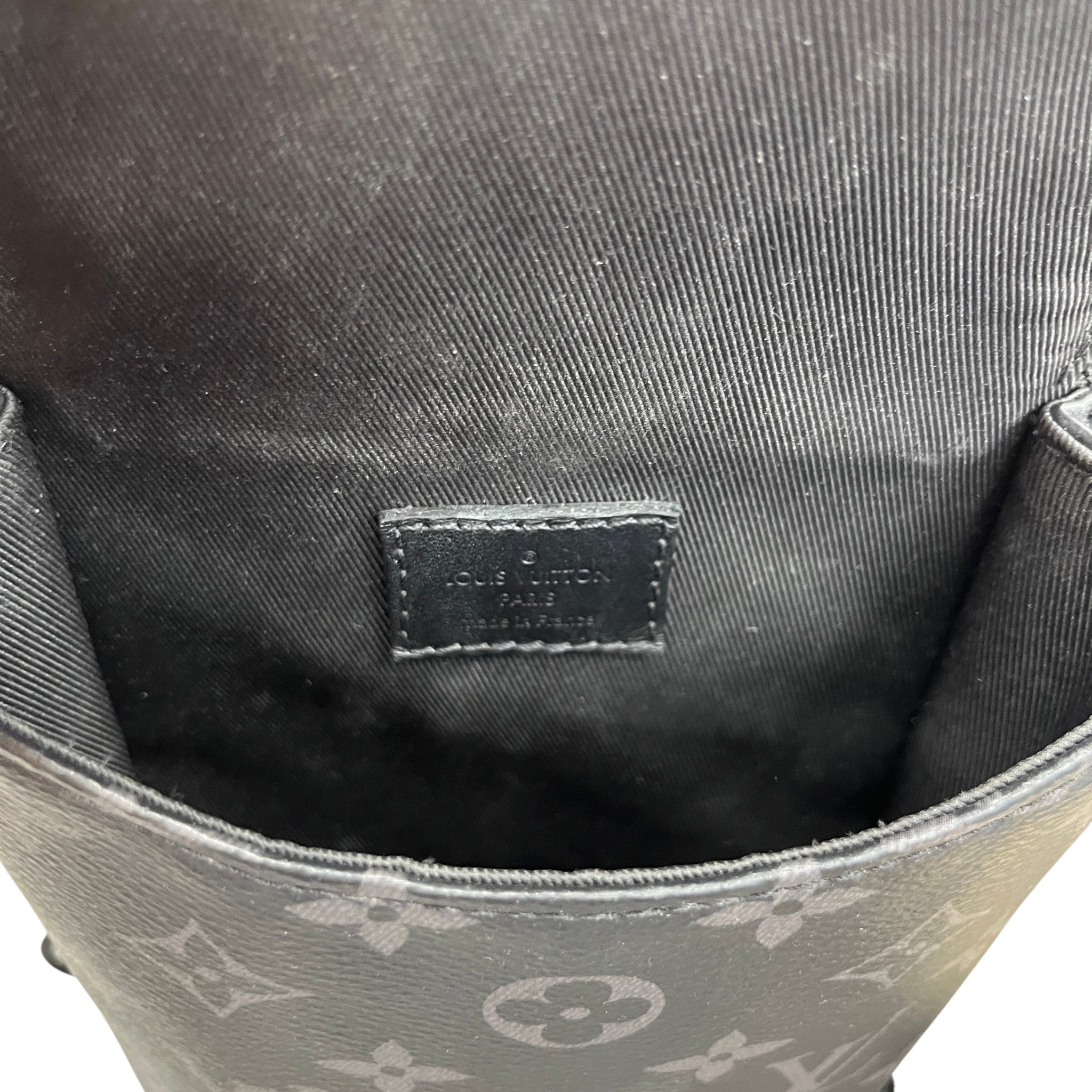 Men's Monogram Eclipse Saumur Slingbag Bag Charcoal