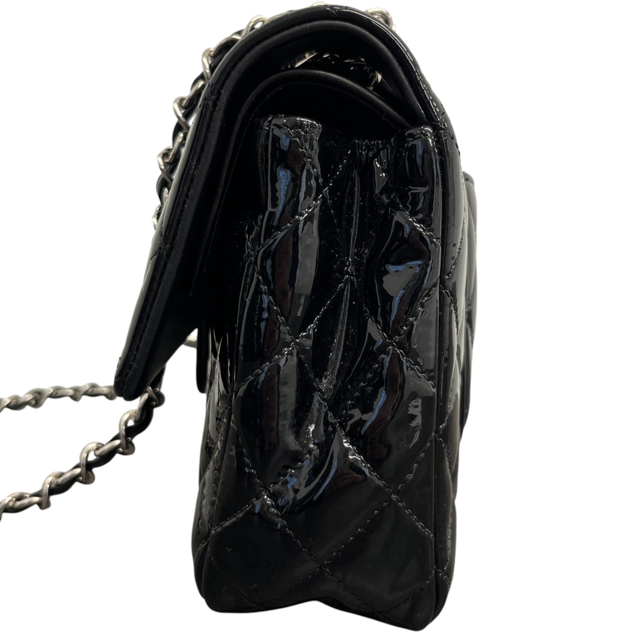 Women's Medium Classic Double Flap Handbag Black