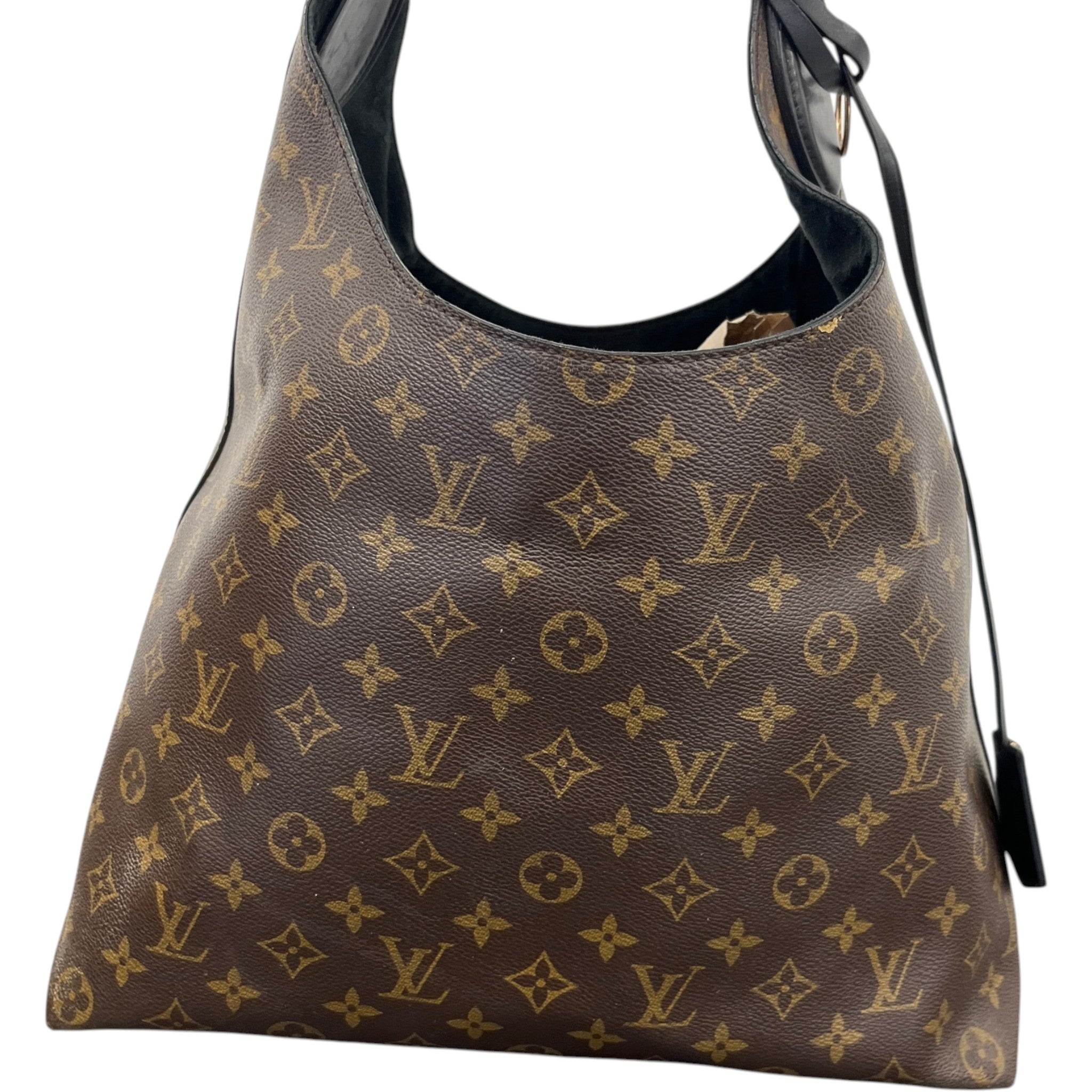Women's Monogram Flower Hobo Bag Brown