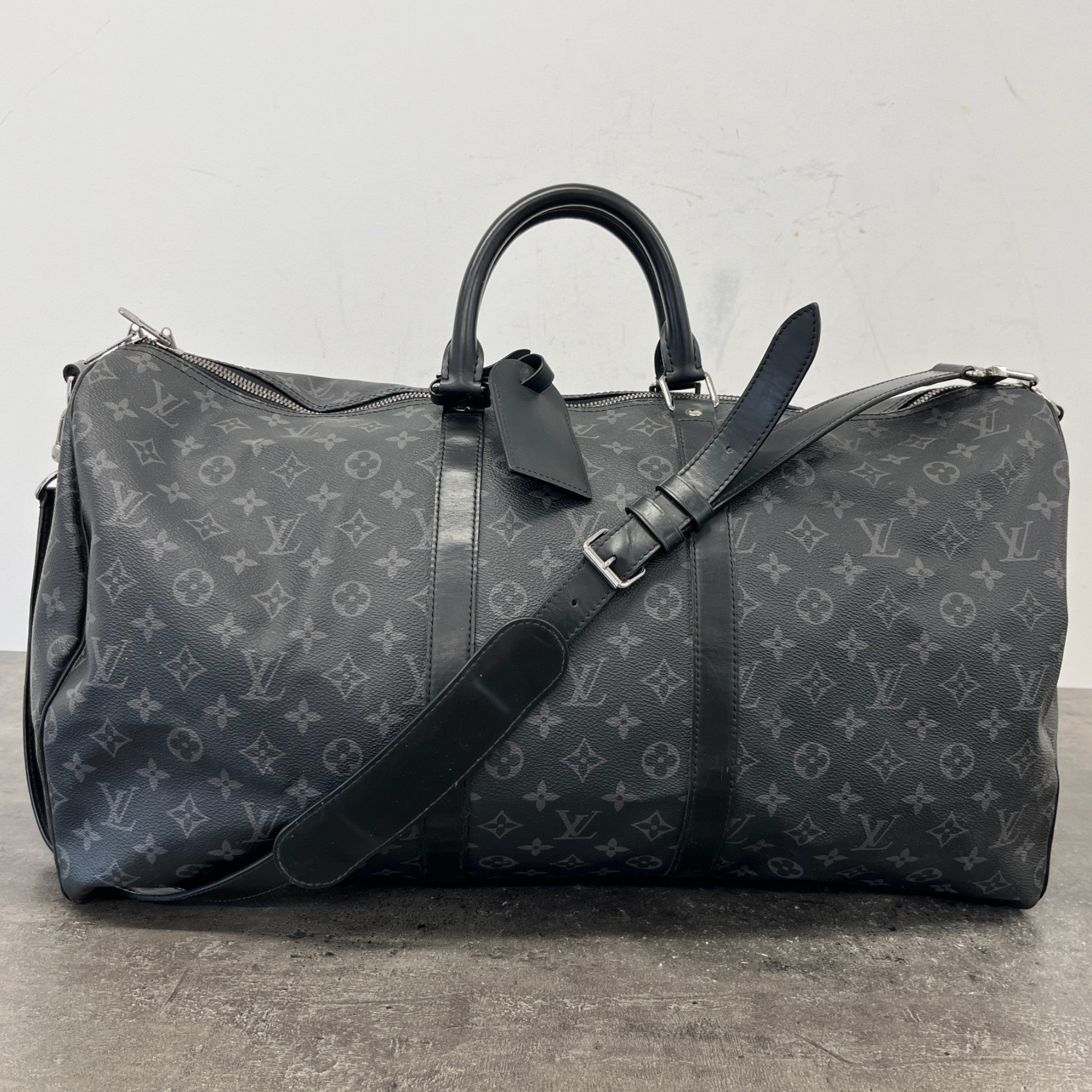 Men's Keepall Bandoulière 55 Monogram Eclipse Bag Black