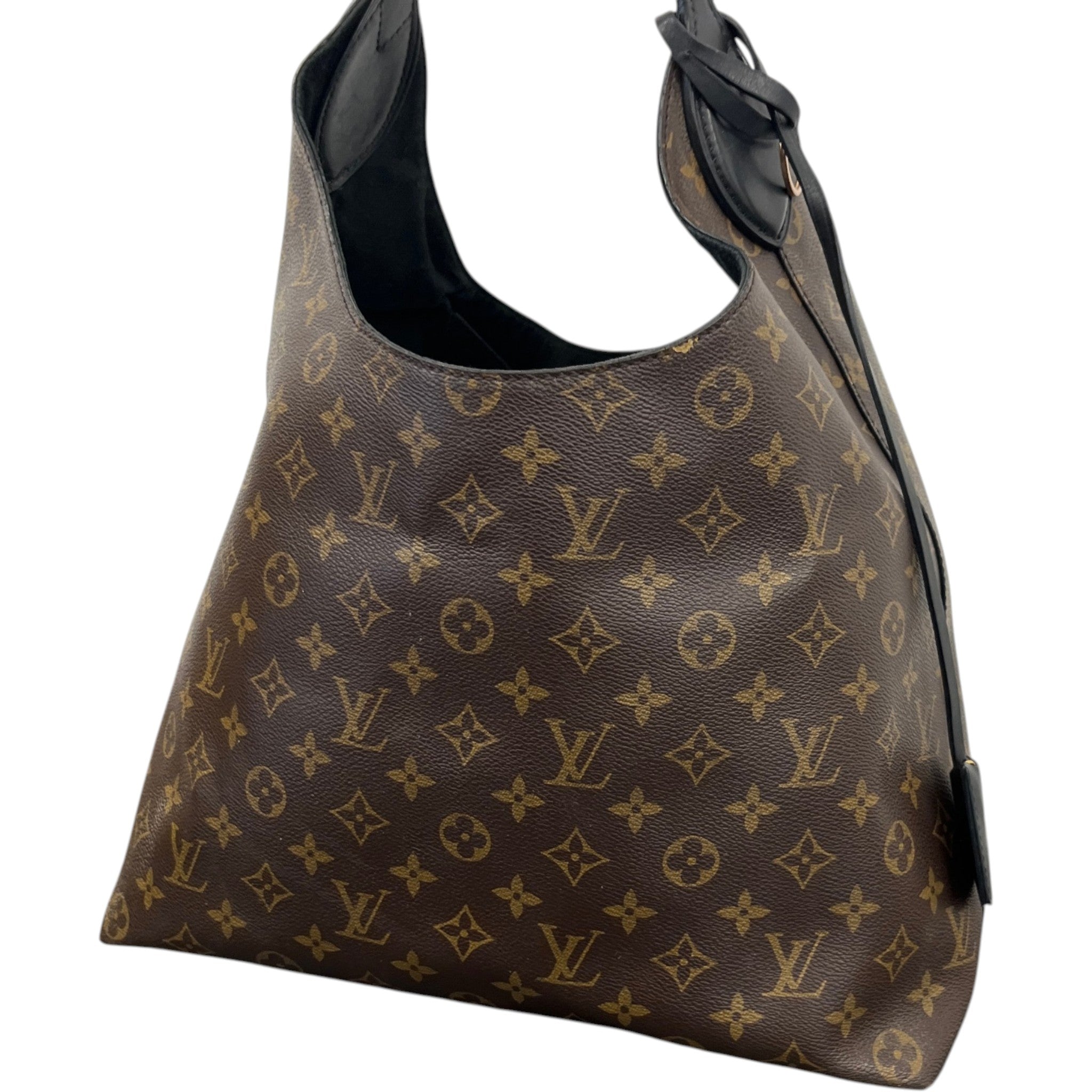 Women's Monogram Flower Hobo Bag Brown
