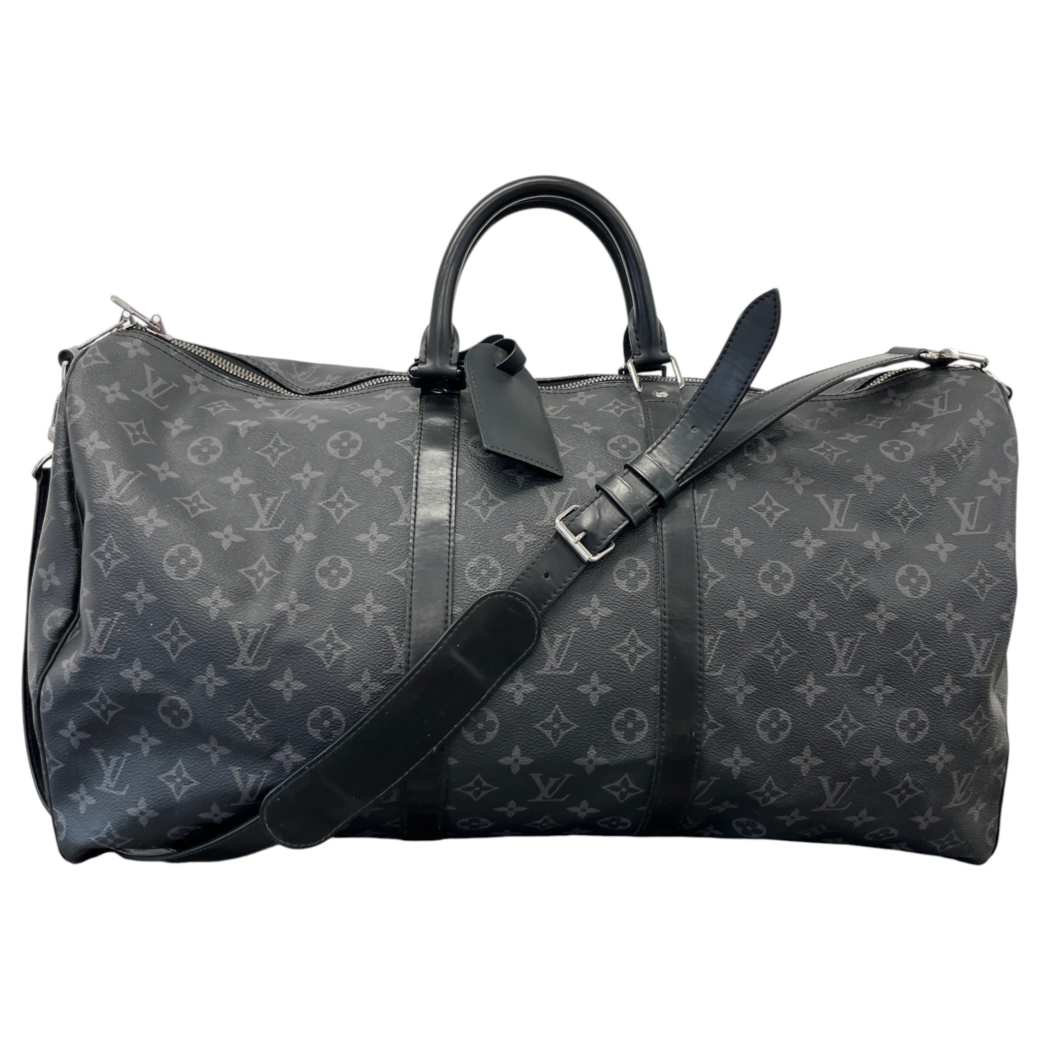 Men's Keepall Bandoulière 55 Monogram Eclipse Bag Black