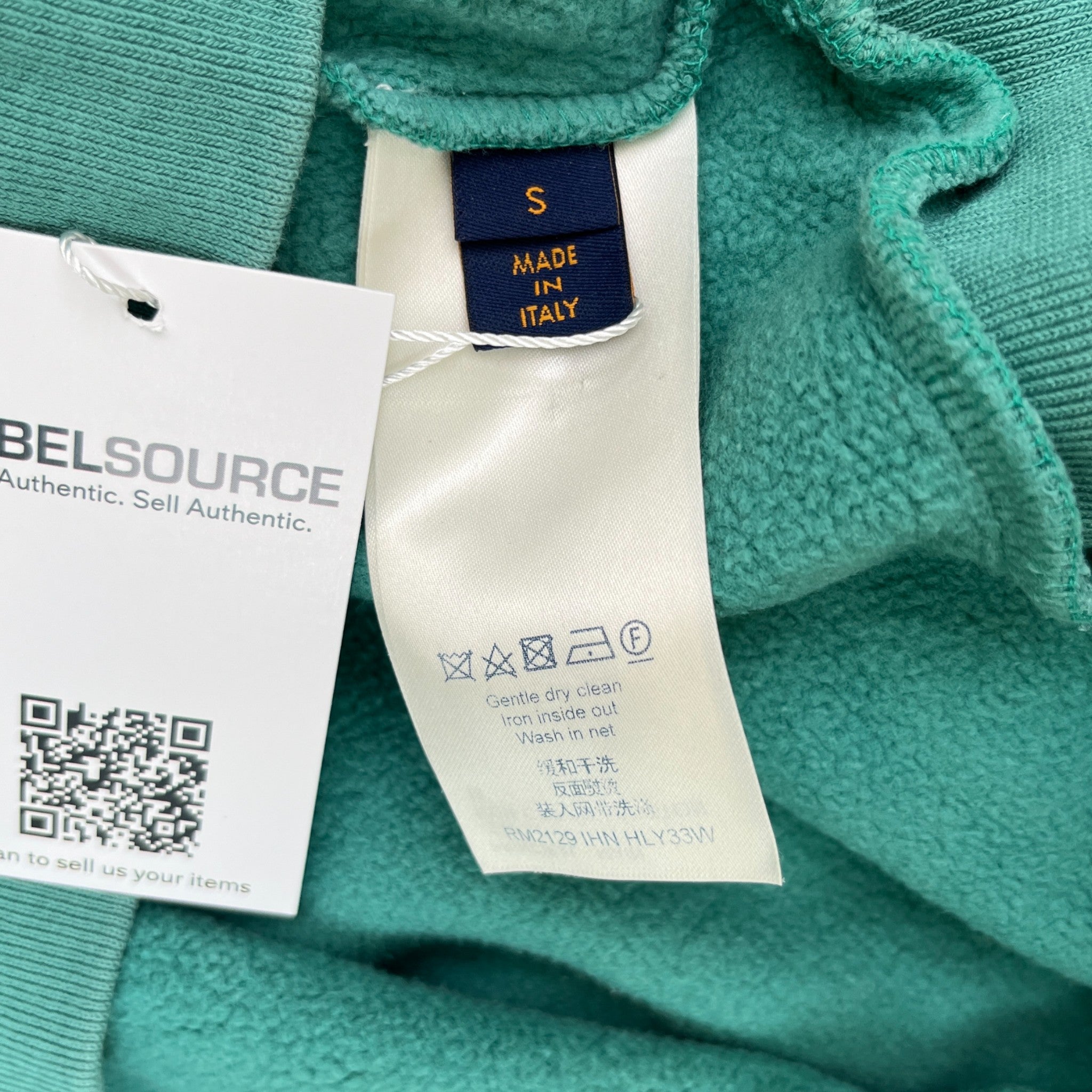 Men's Signature Logo Hoodie Green Size S