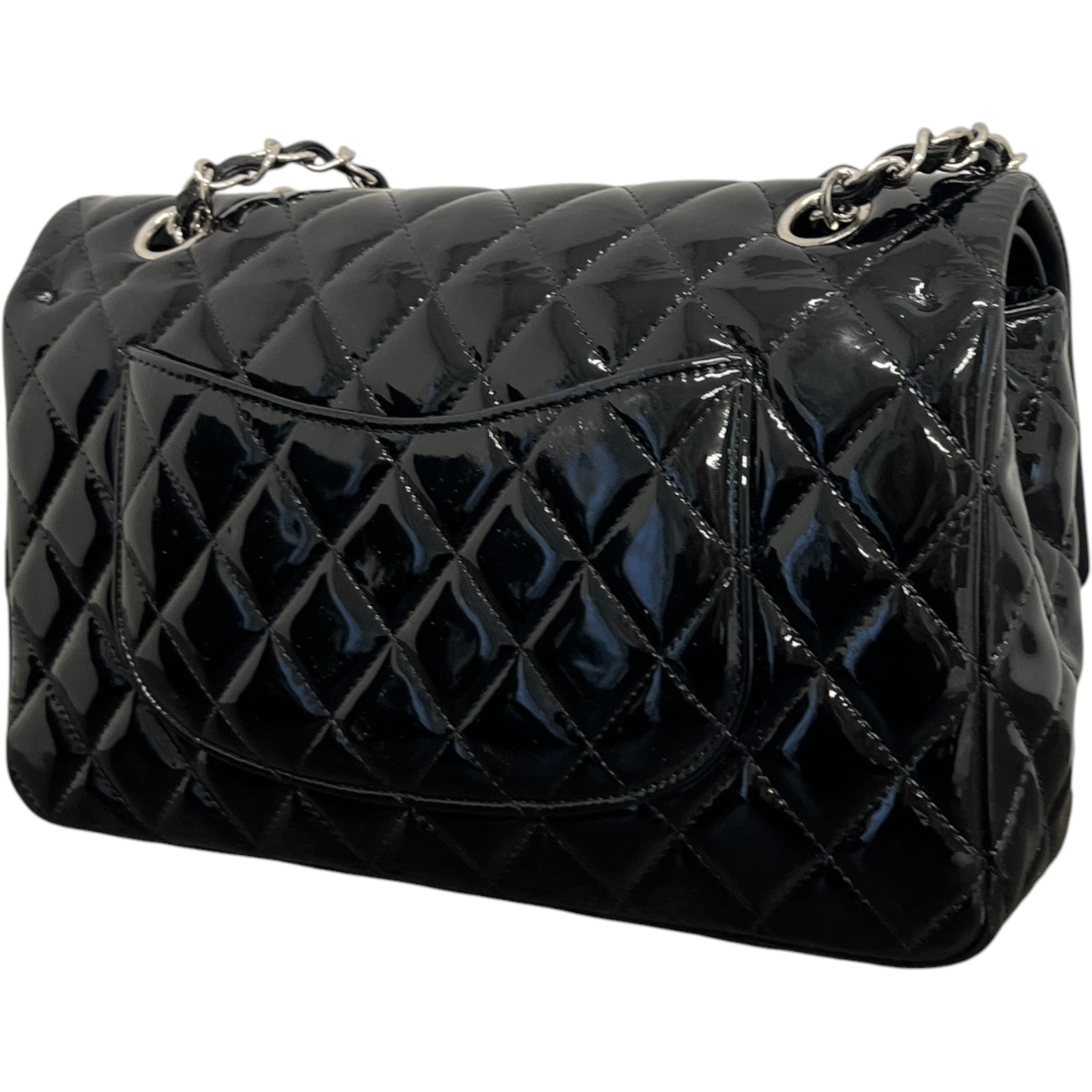 Women's Medium Classic Double Flap Handbag Black