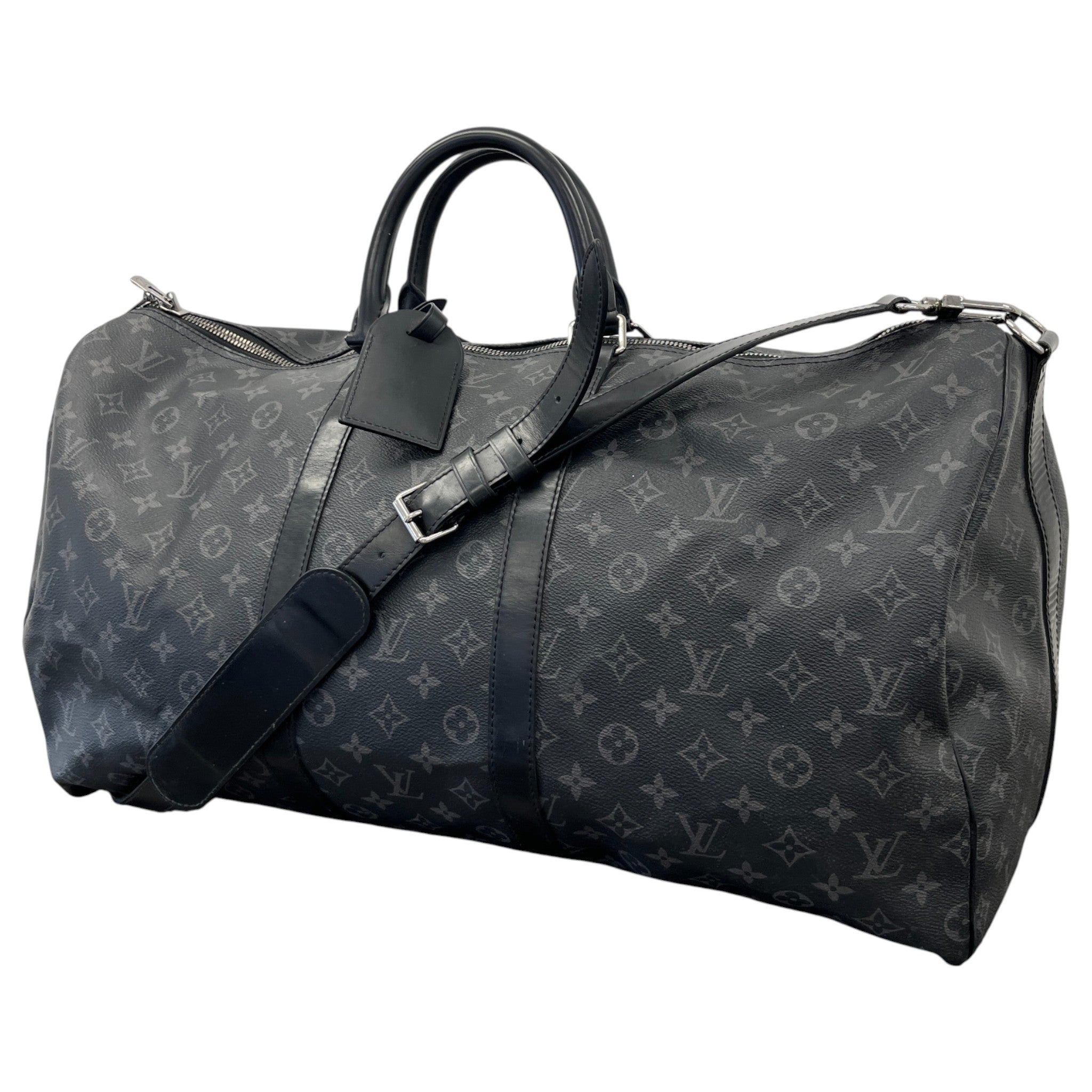 Men's Keepall Bandoulière 55 Monogram Eclipse Bag Black
