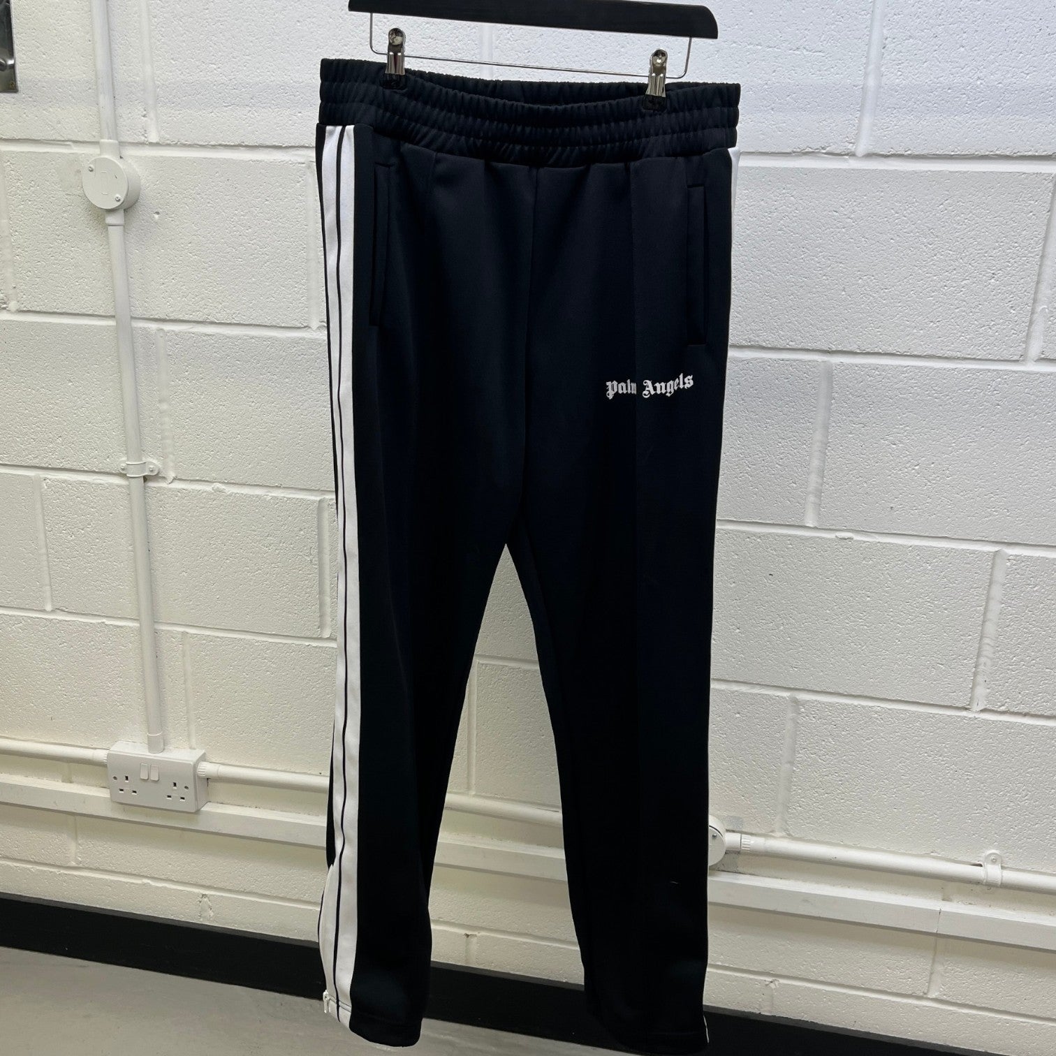 Men's Logo Print Joggers Black Size XL
