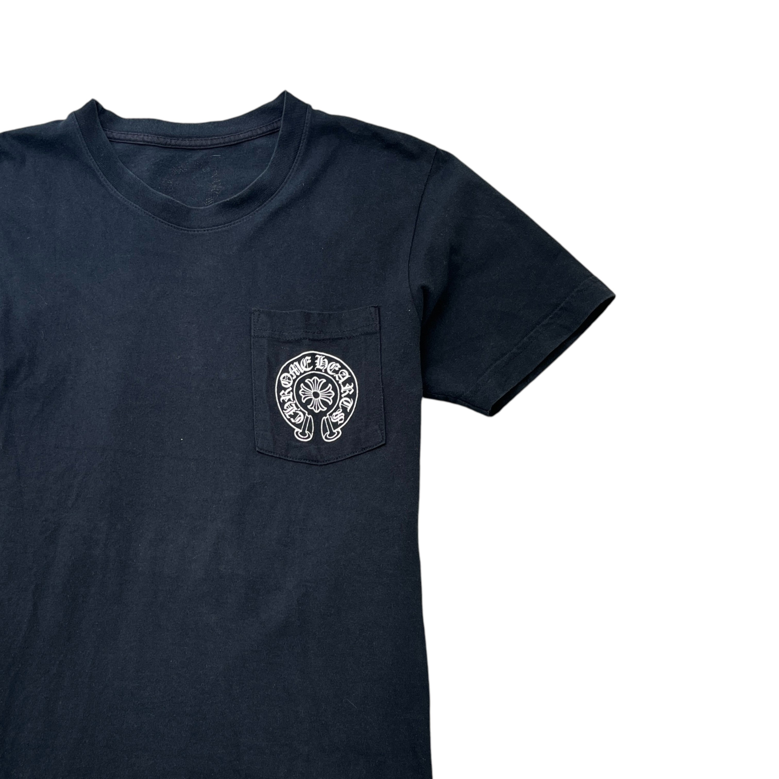 Men's London Horse Shoe Logo T-Shirt Black Size S