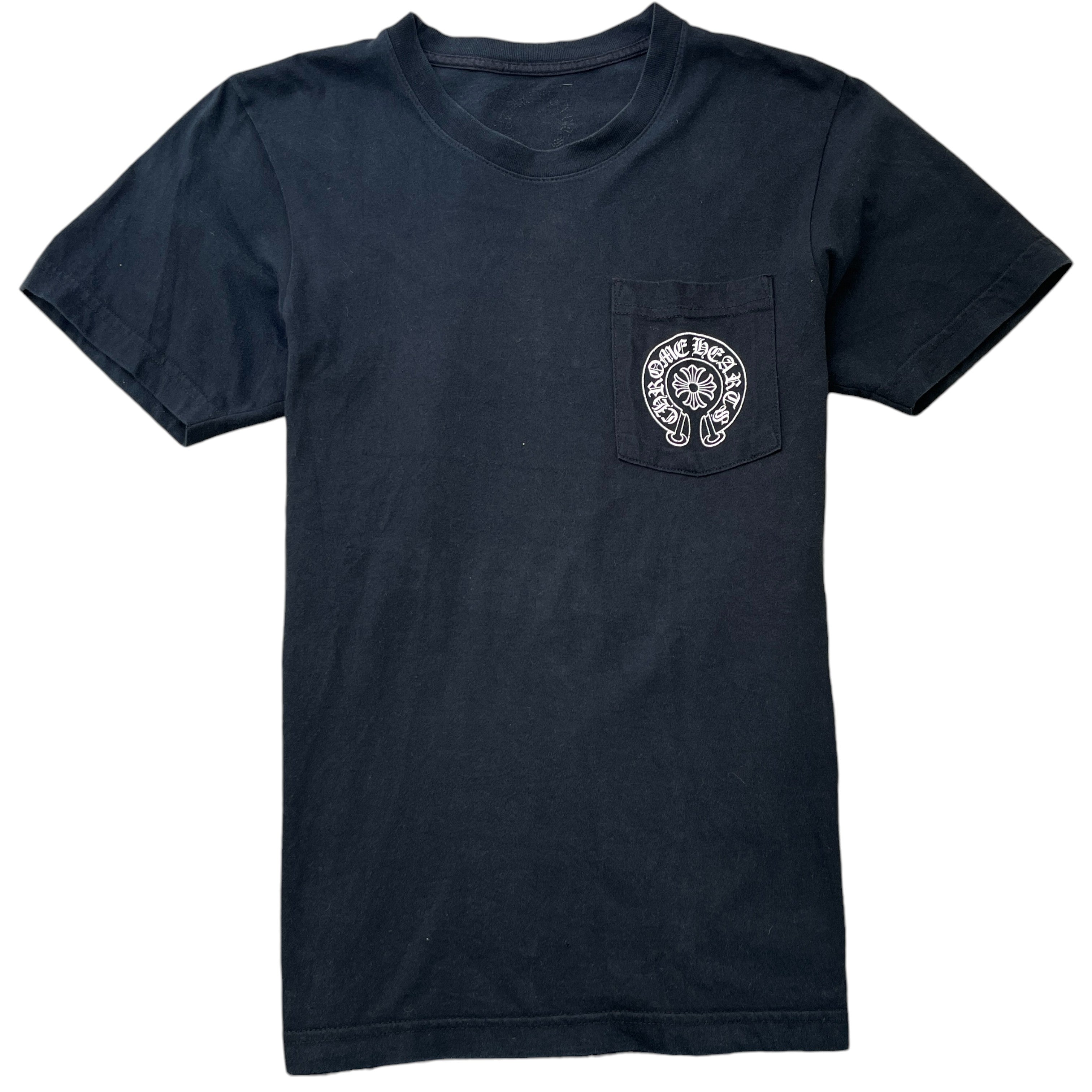 Men's London Horse Shoe Logo T-Shirt Black Size S