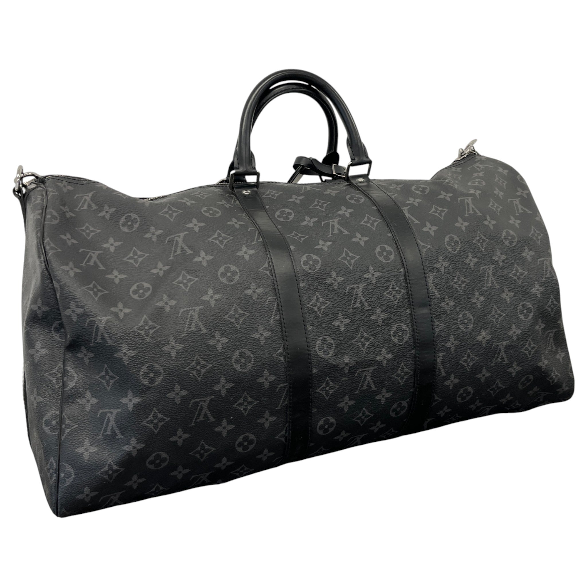 Men's Keepall Bandoulière 55 Monogram Eclipse Bag Black