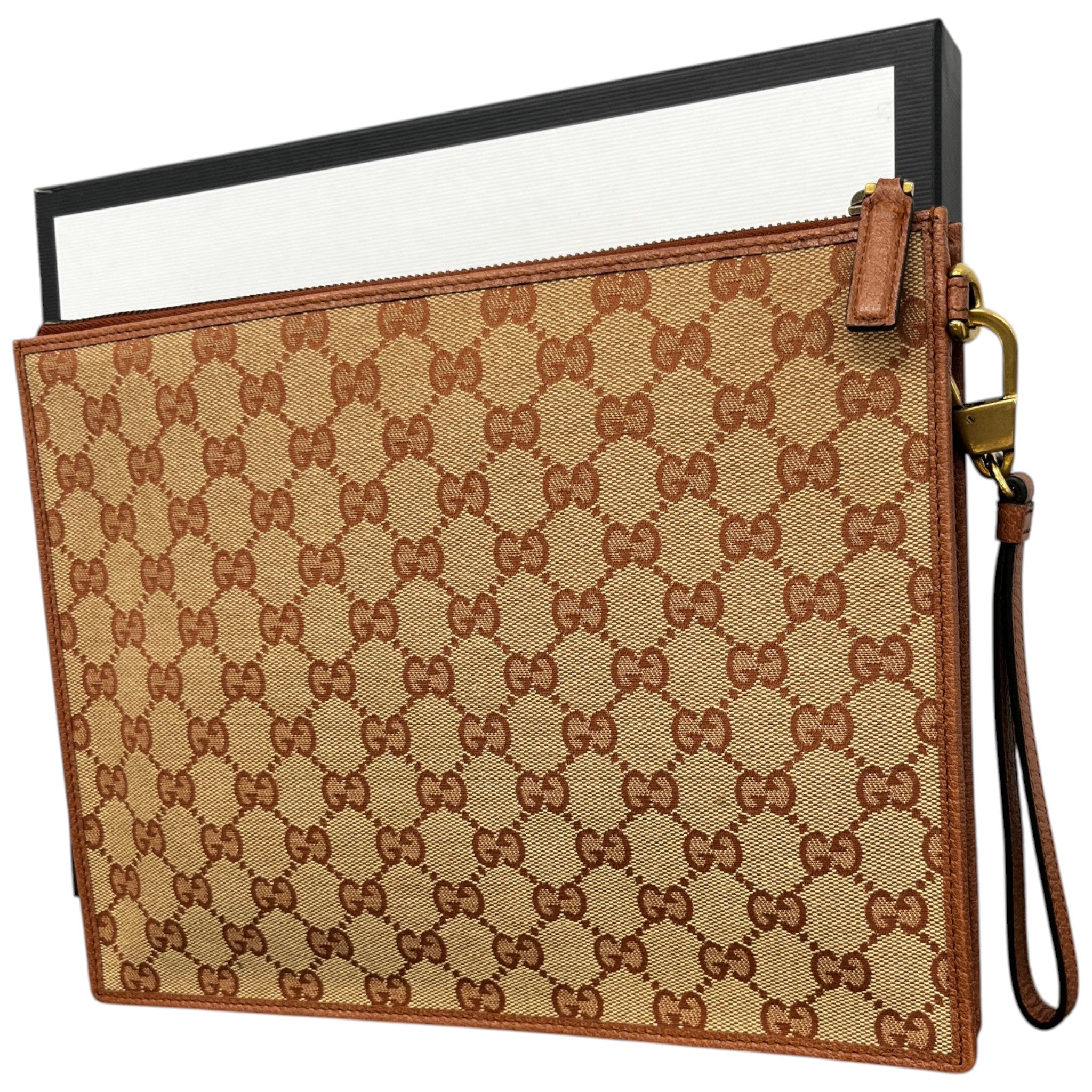 Men's Gg Supreme Pouch Brown
