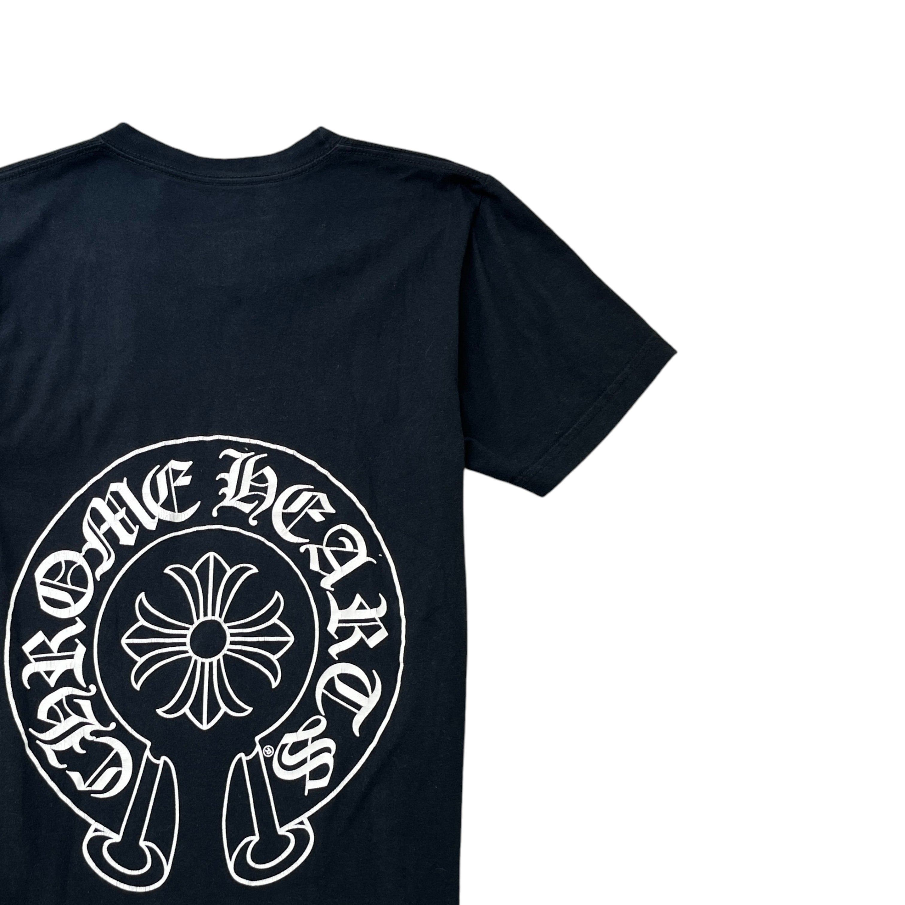 Men's London Horse Shoe Logo T-Shirt Black Size S