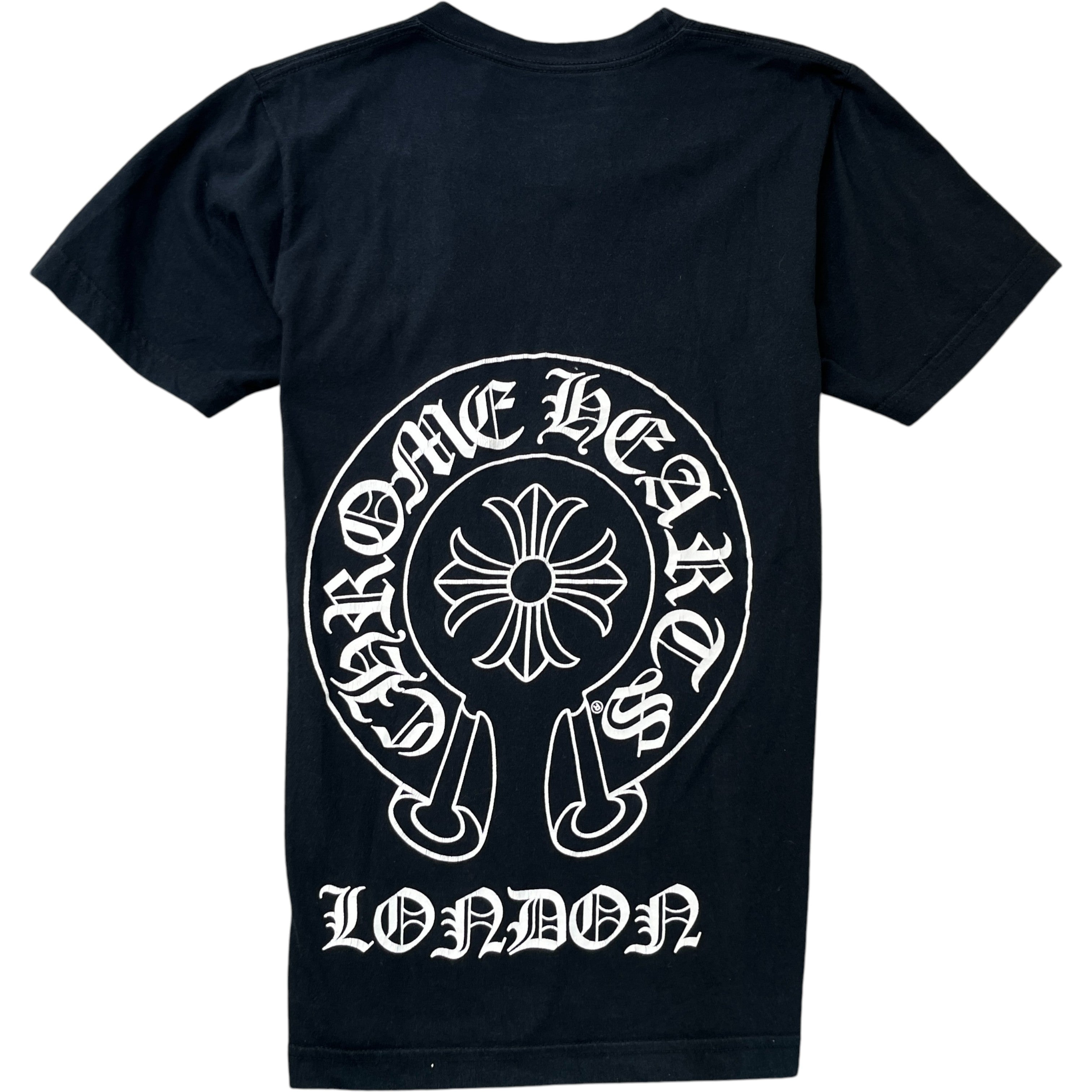 Men's London Horse Shoe Logo T-Shirt Black Size S