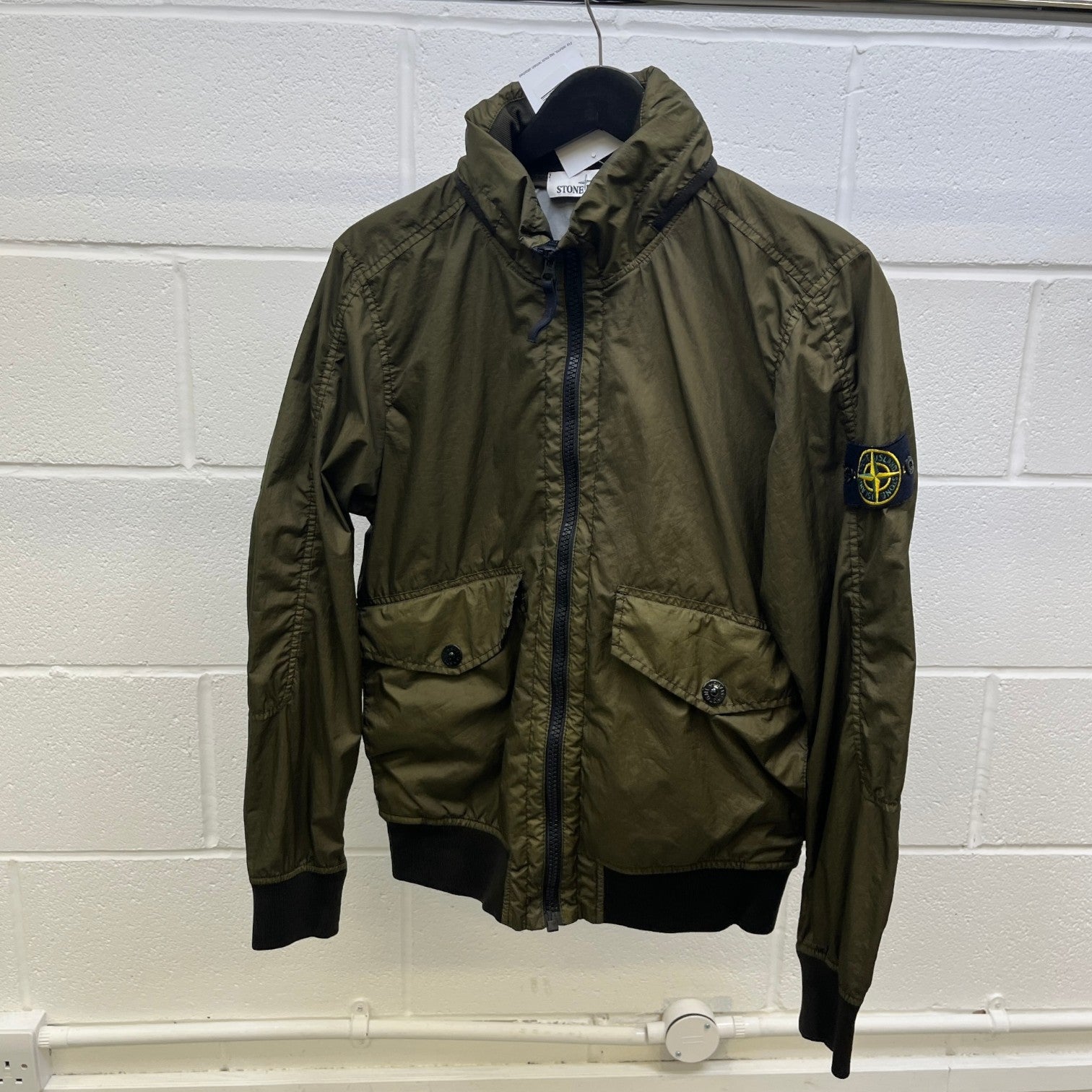 Men's Membrana 3L Tc Windbreaker Khaki Size S