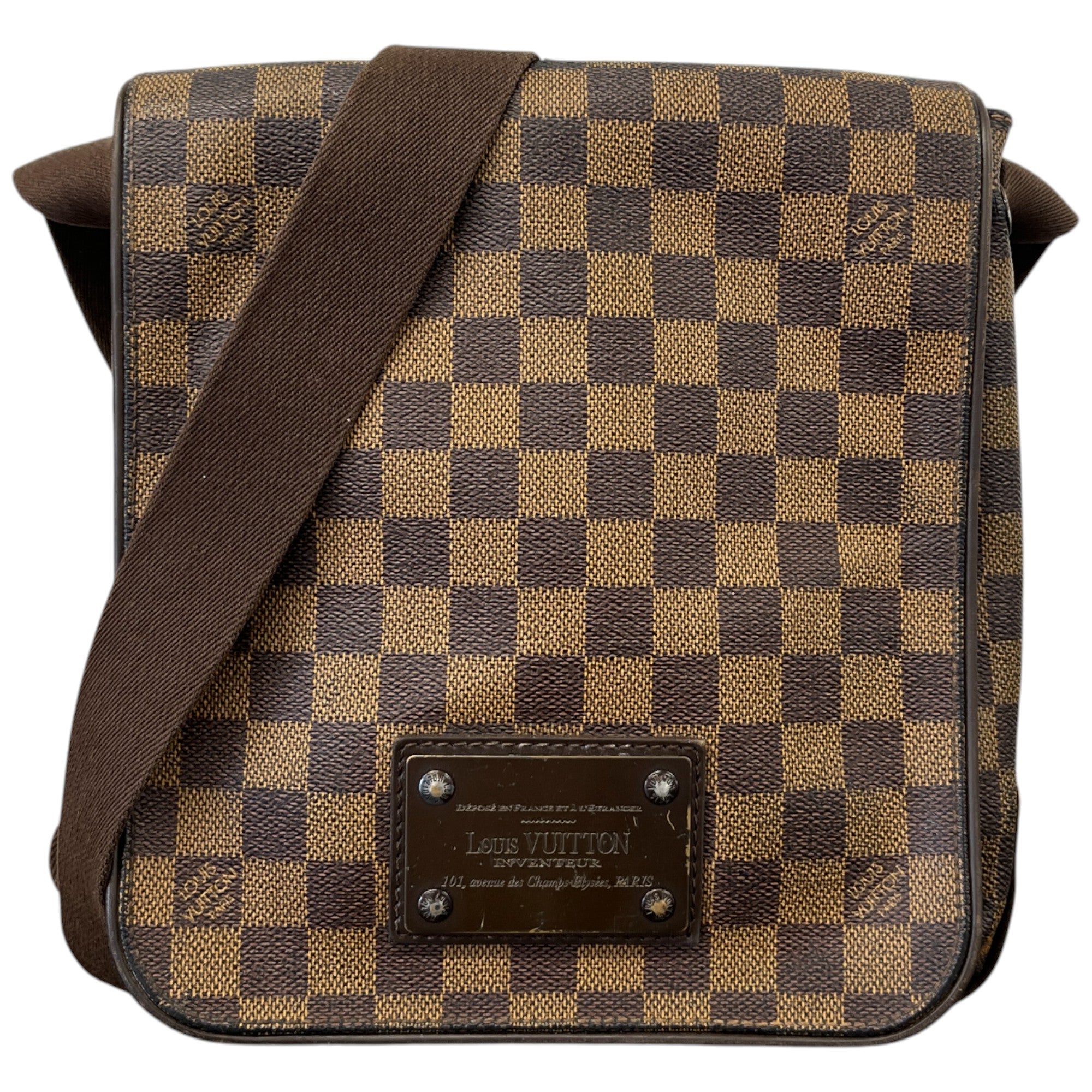 Men's Damier Brooklyn Pm Messenger Bag Brown