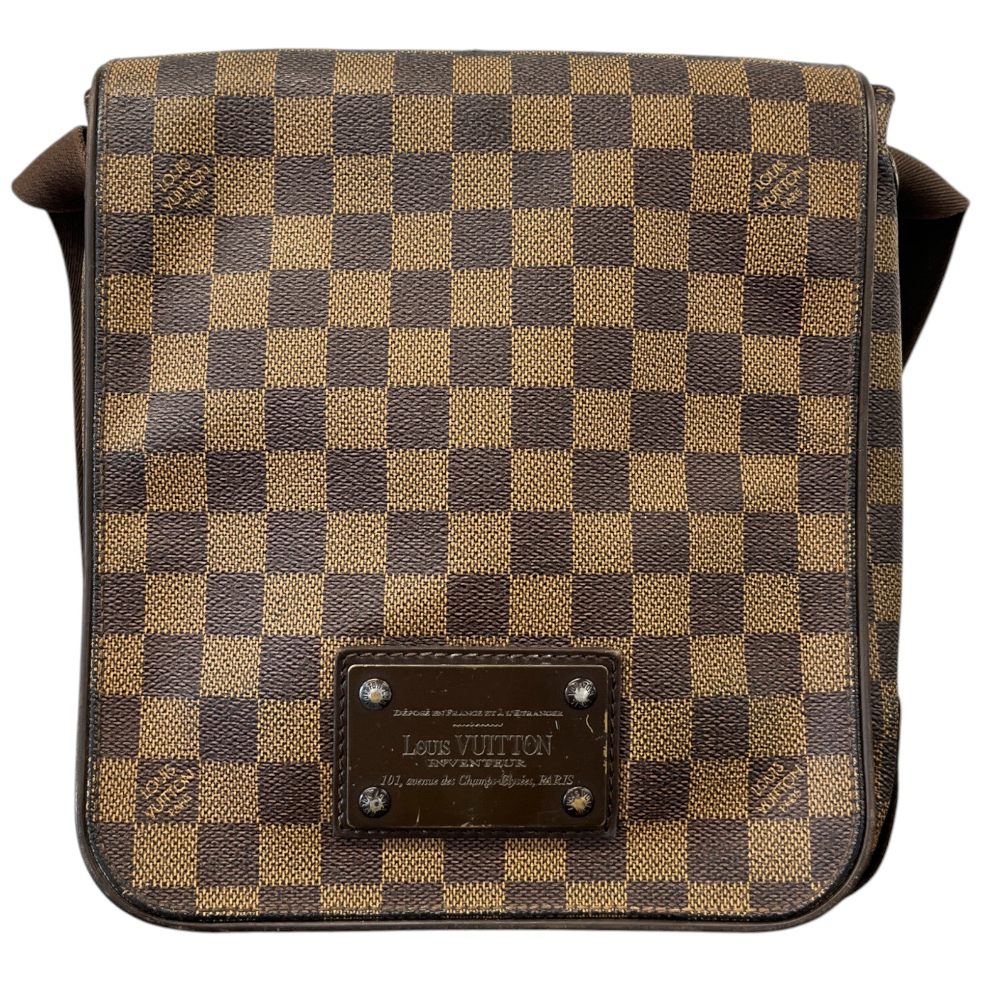 Men's Damier Brooklyn Pm Messenger Bag Brown