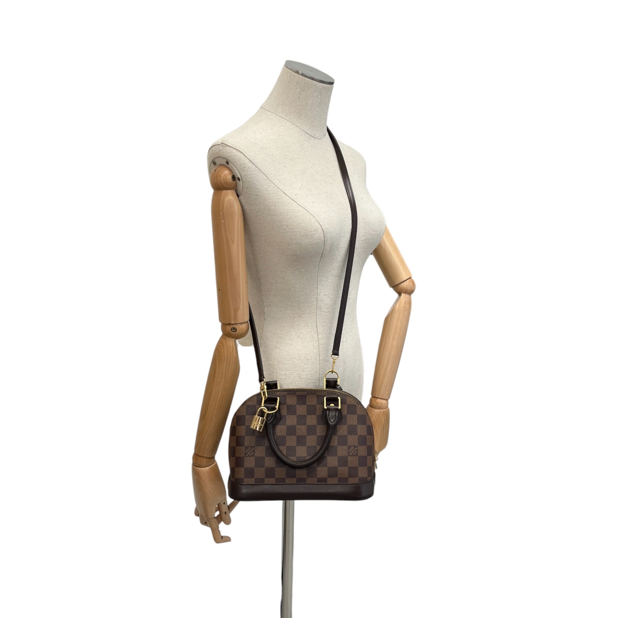 Women's Damier Ebene Alma Bb Bag Brown