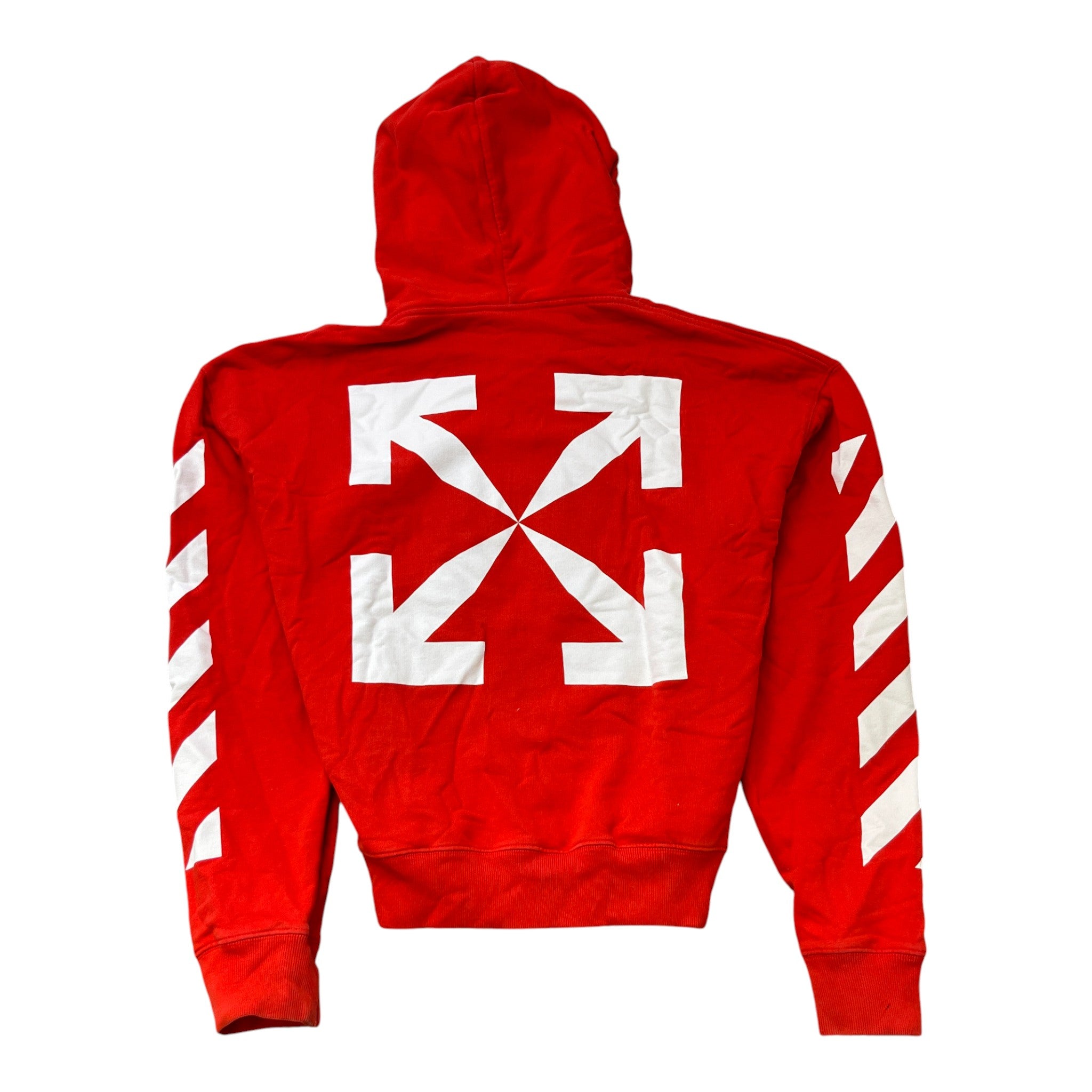 Men's Mona Lisa Print Hoodie Red Size L