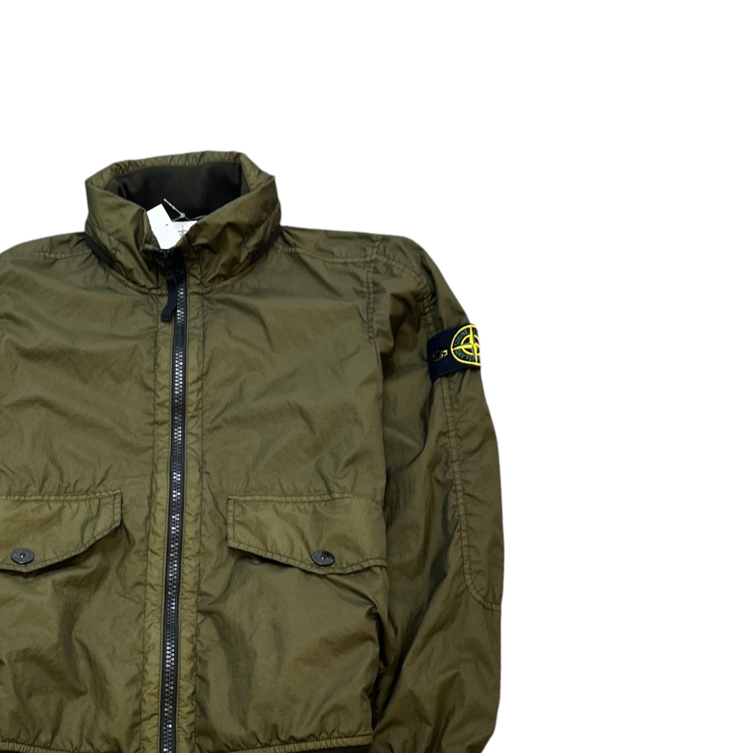Men's Membrana 3L Tc Windbreaker Khaki Size S